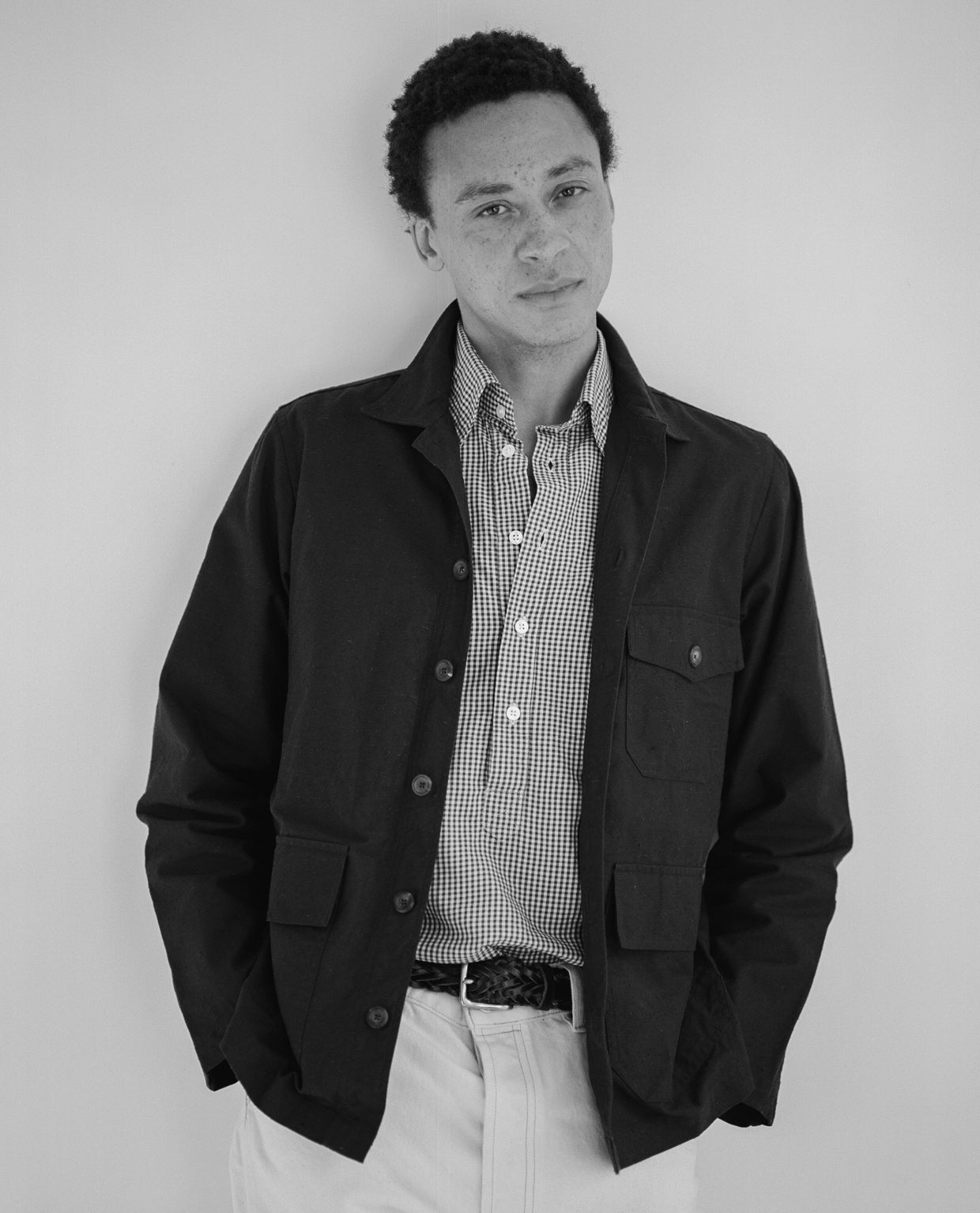 Navy Cotton Overshirt - Image 7