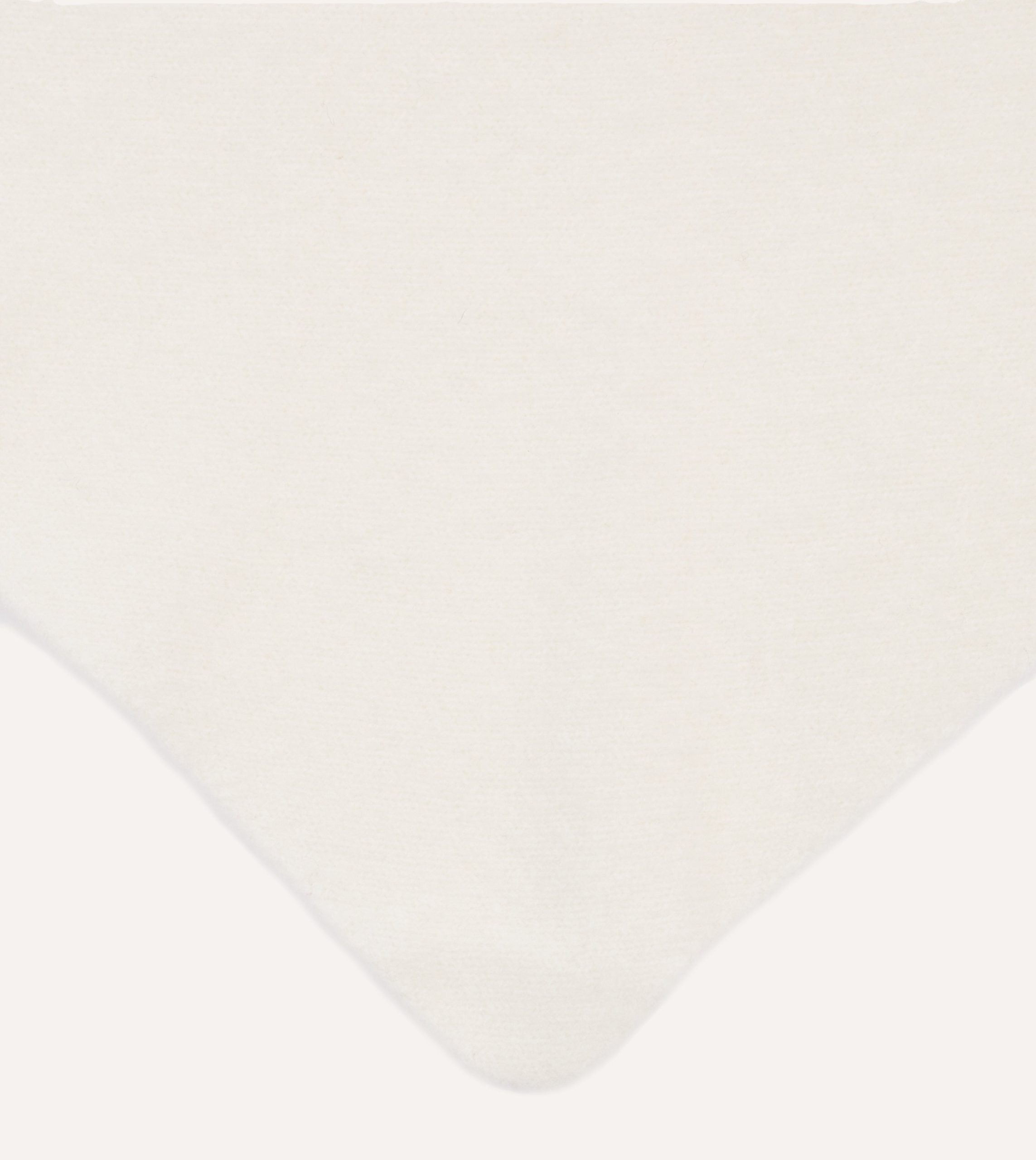 Ecru Lambswool Triangle Neck Scarf - Image 3