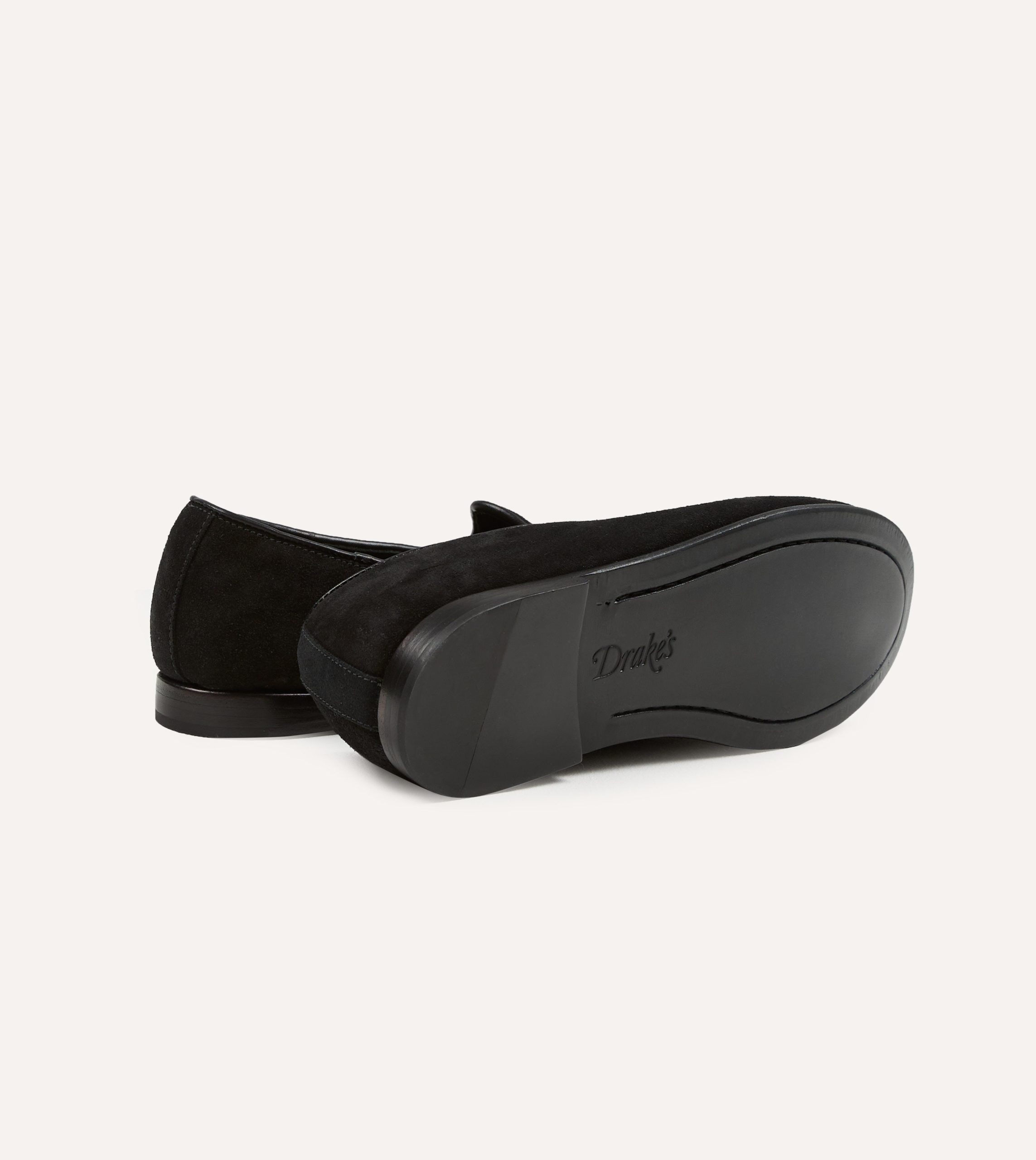 Sabah for Drake's Black Suede Bolo Shoe - Image 2
