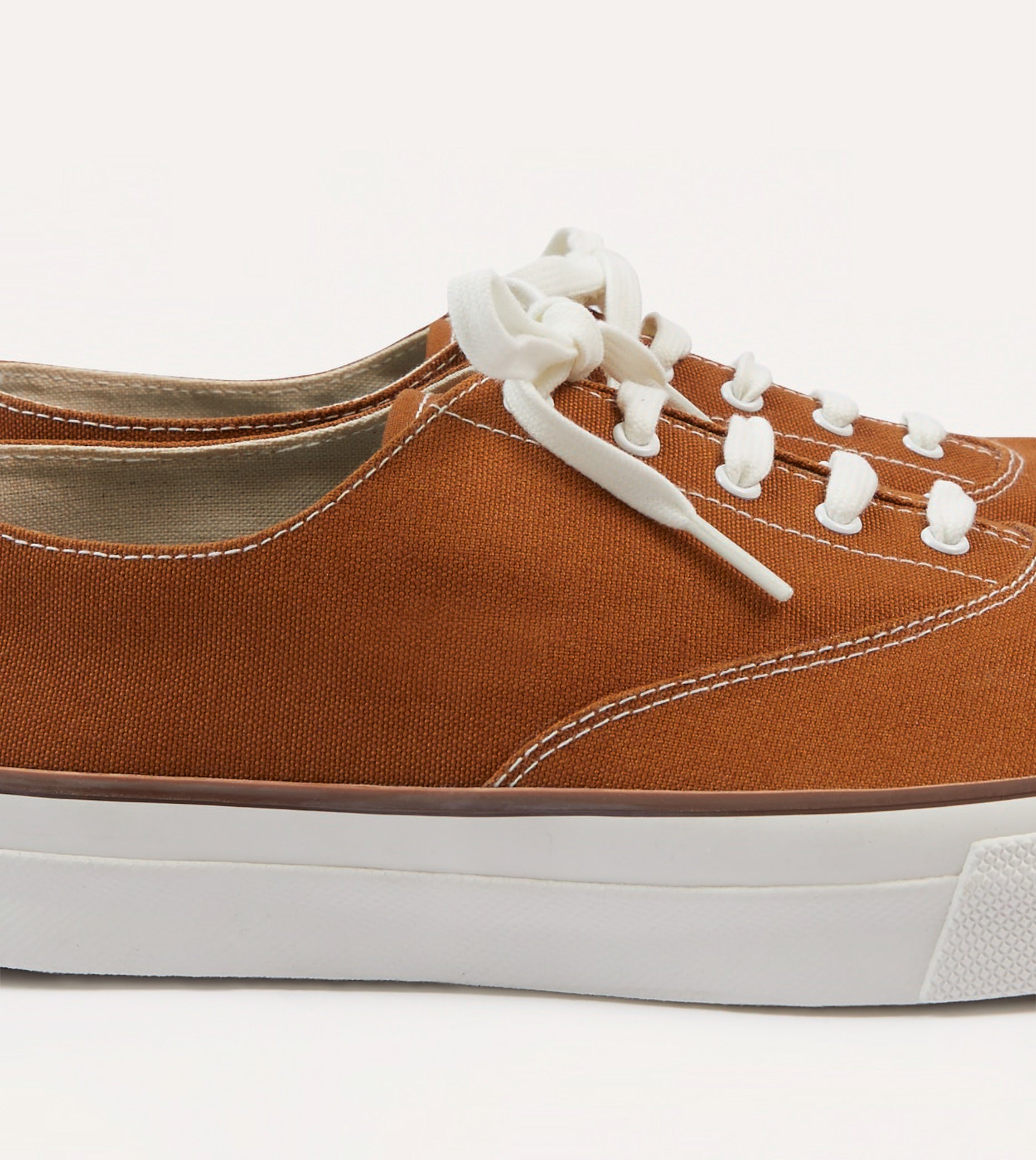 Wakouwa by Anatomica Brown Cotton Canvas Oxford Trainers - Image 4