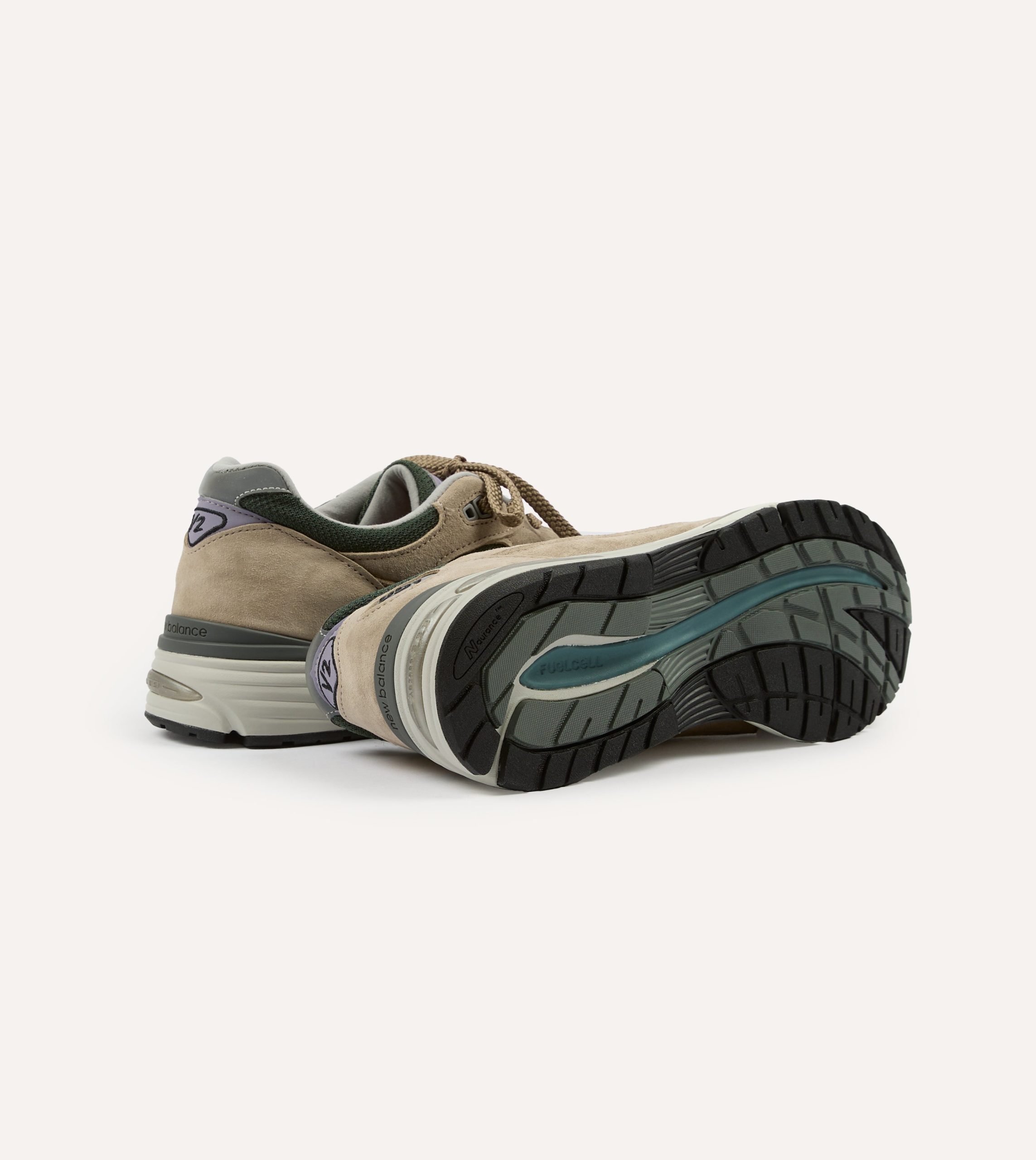 New Balance Tan 'Essentially Offbeat' Made in UK 991v2 Trainers - Image 2