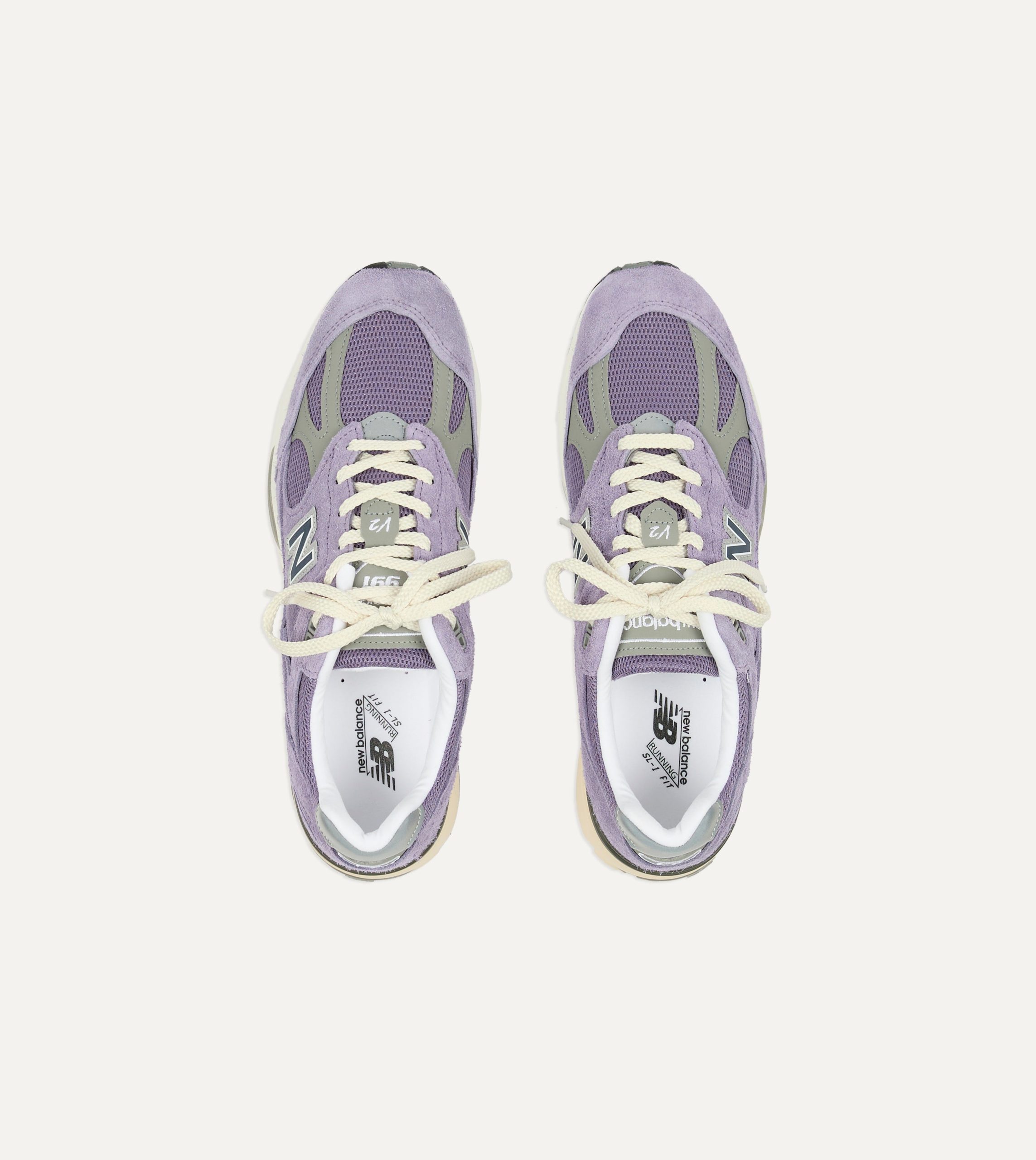 New Balance Purple Sage 'Grounded Pastels' Made in UK 991v2 Trainers - Image 4