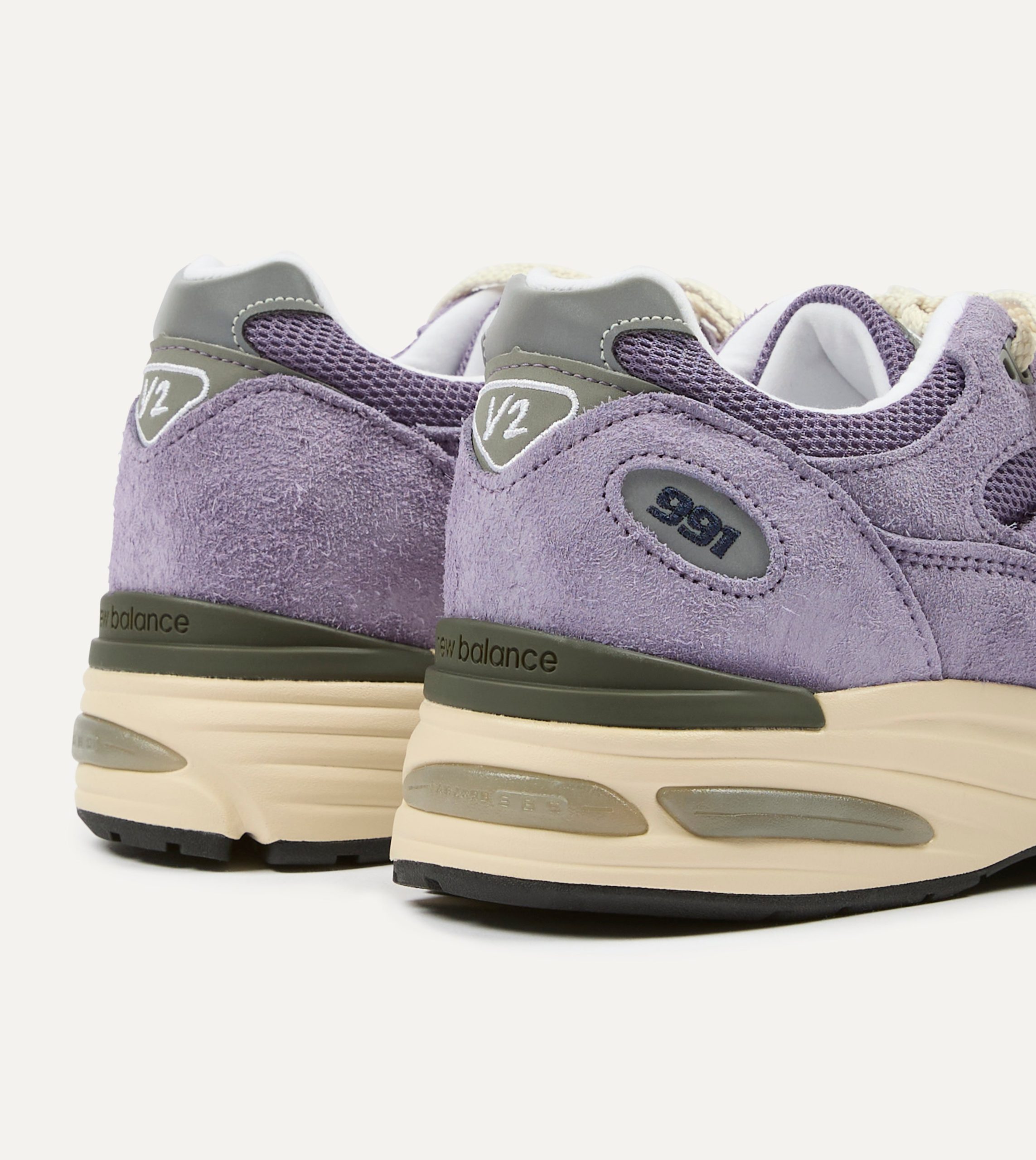 New Balance Purple Sage 'Grounded Pastels' Made in UK 991v2 Trainers - Image 5