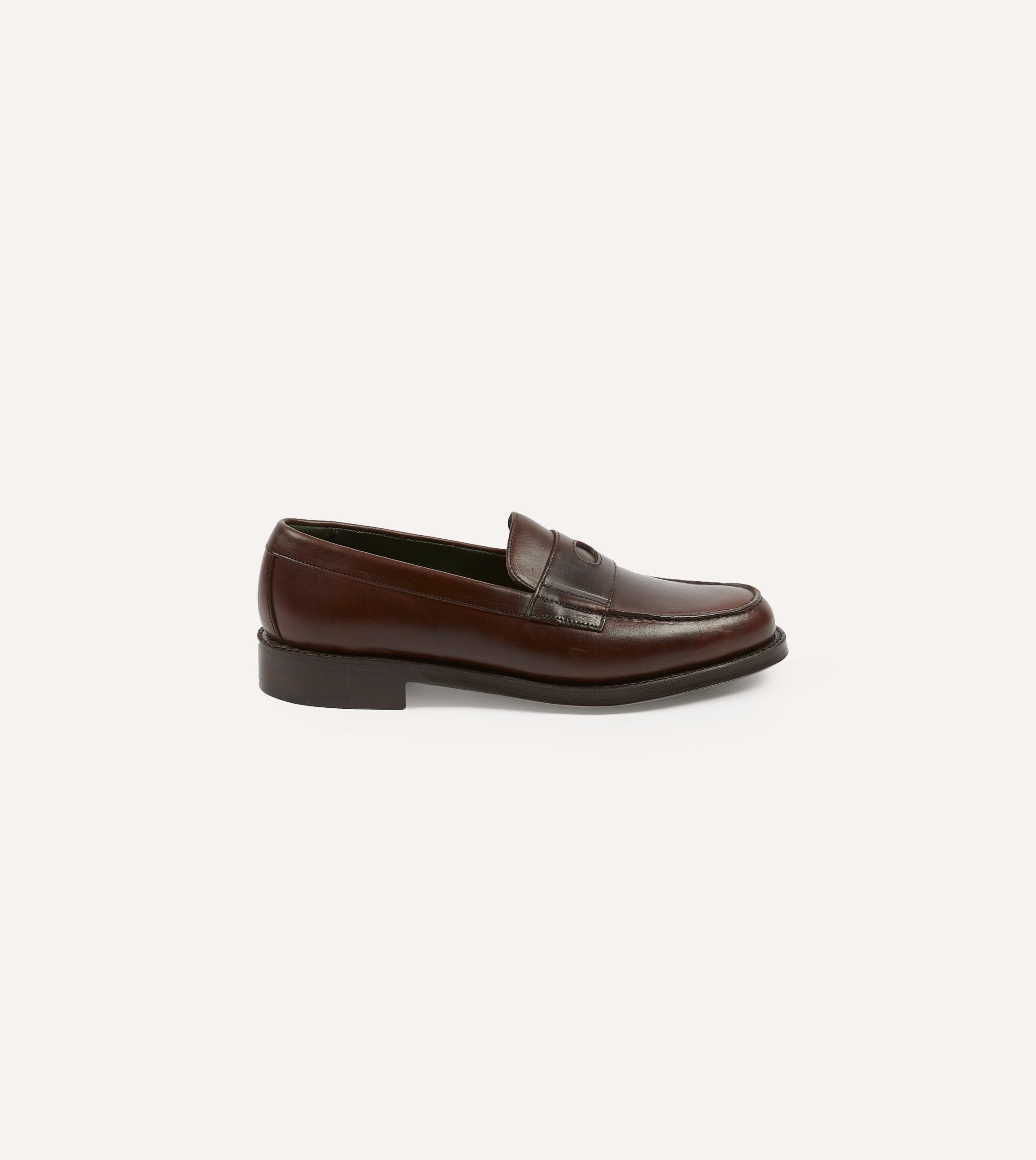Brown Leather Charles Goodyear Welted Penny Loafer - Image 6