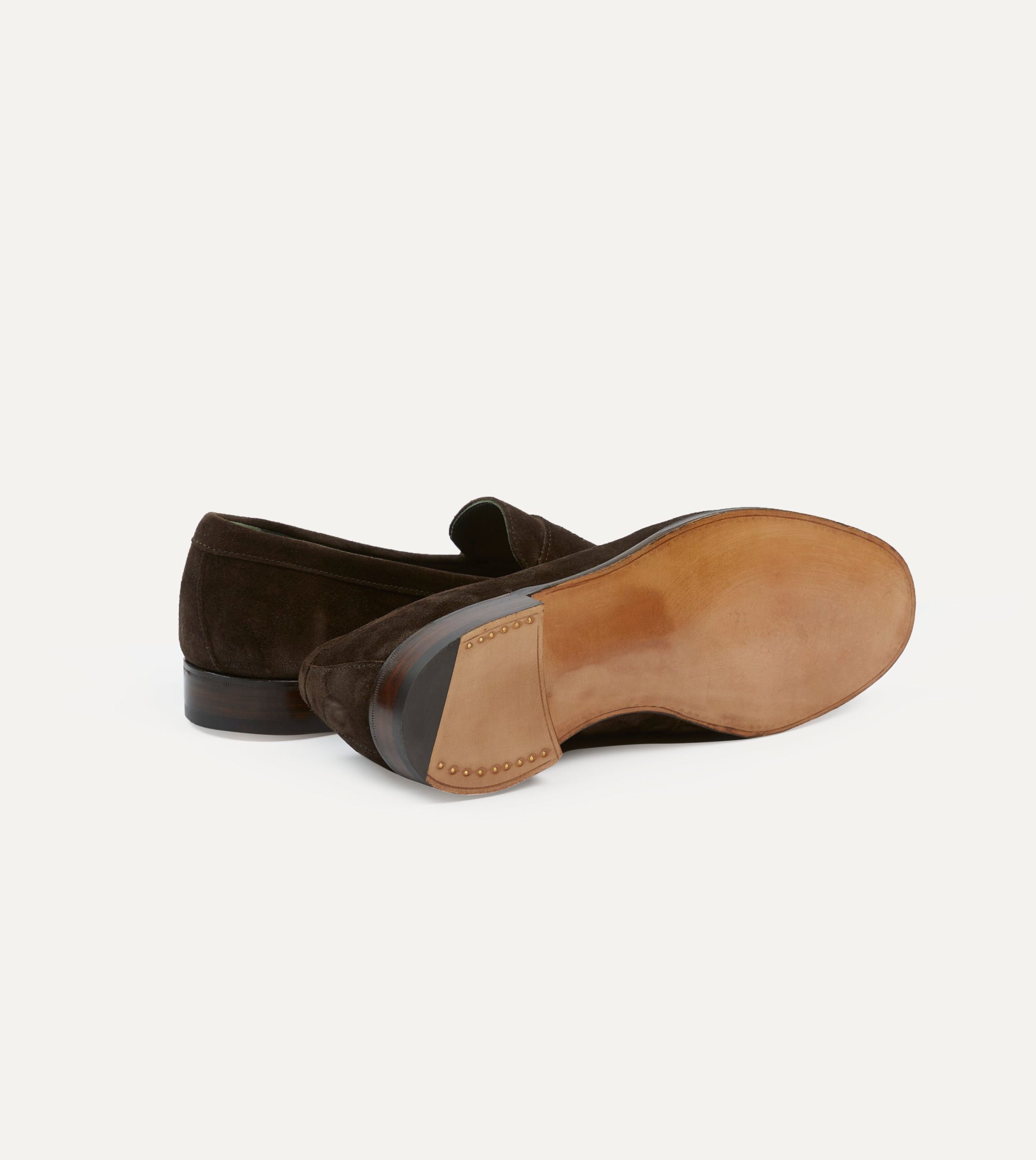 Brown Suede Charles Mk II Goodyear Welted Penny Loafer - Image 2