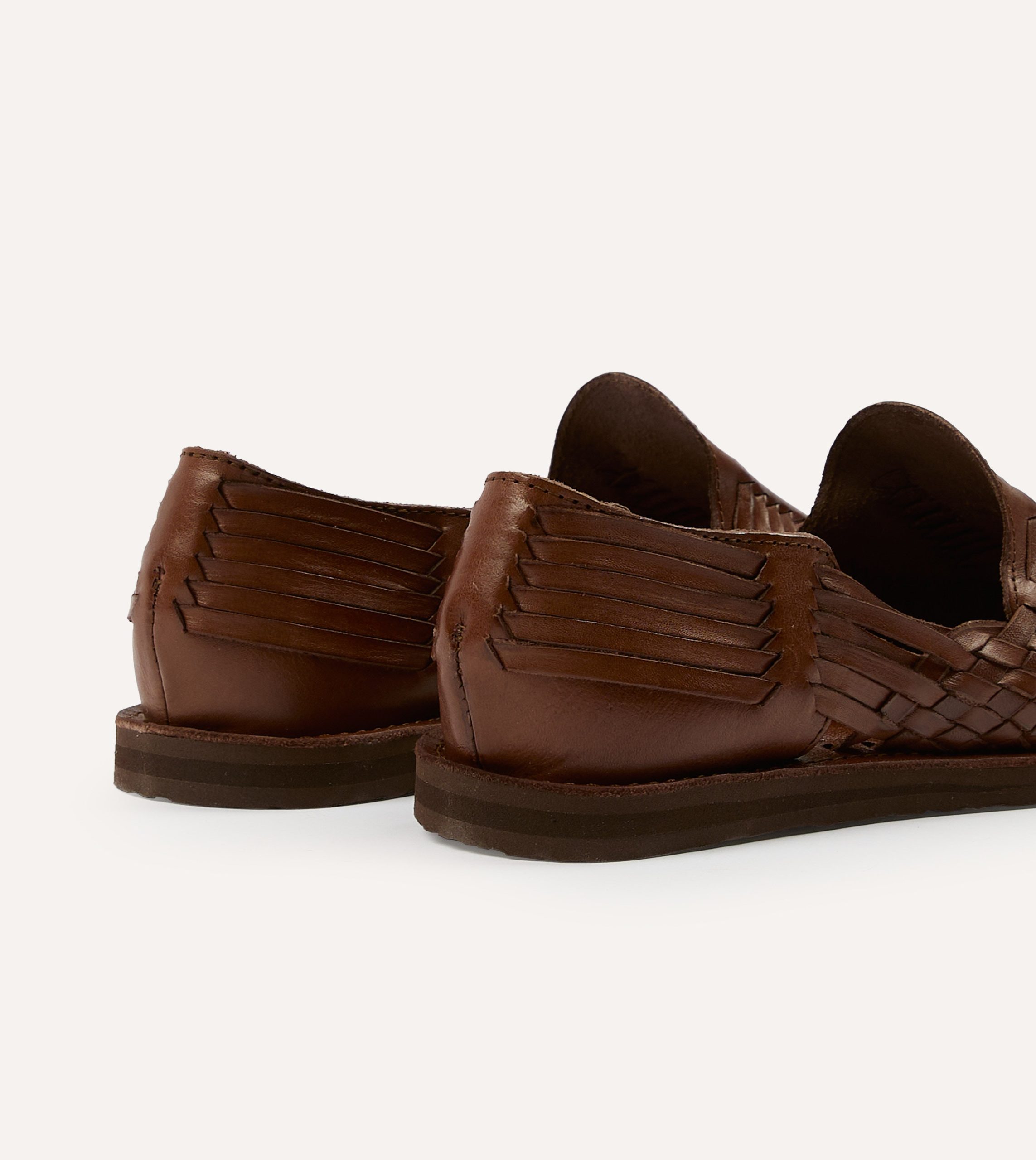 Chamula Brown Cancun Woven Sandal - Image 5