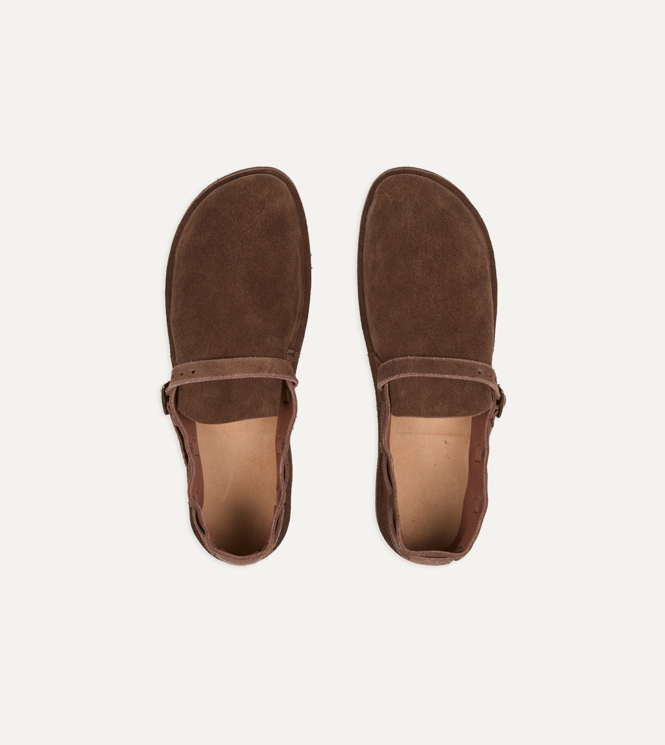 Aurora for Drake's Middle English Brown Roughout Leather Shoe - Image 4