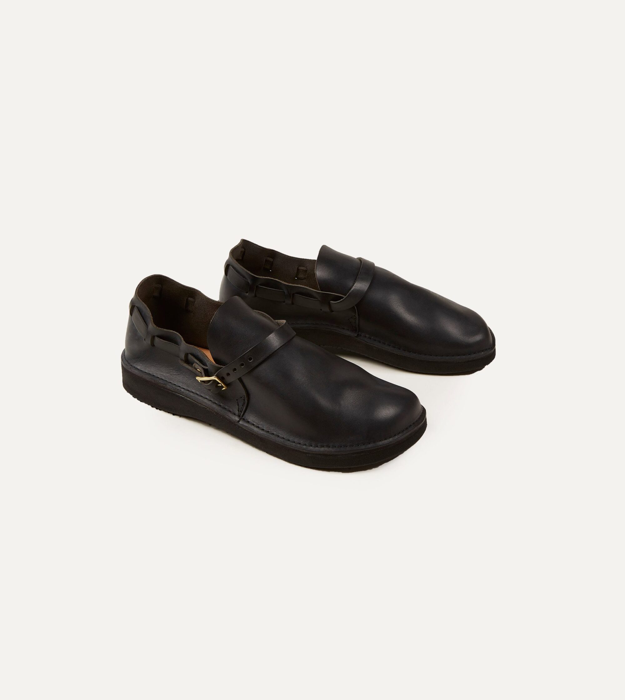 Aurora Shoe Co. Middle English Black Full Grain Leather Shoe
