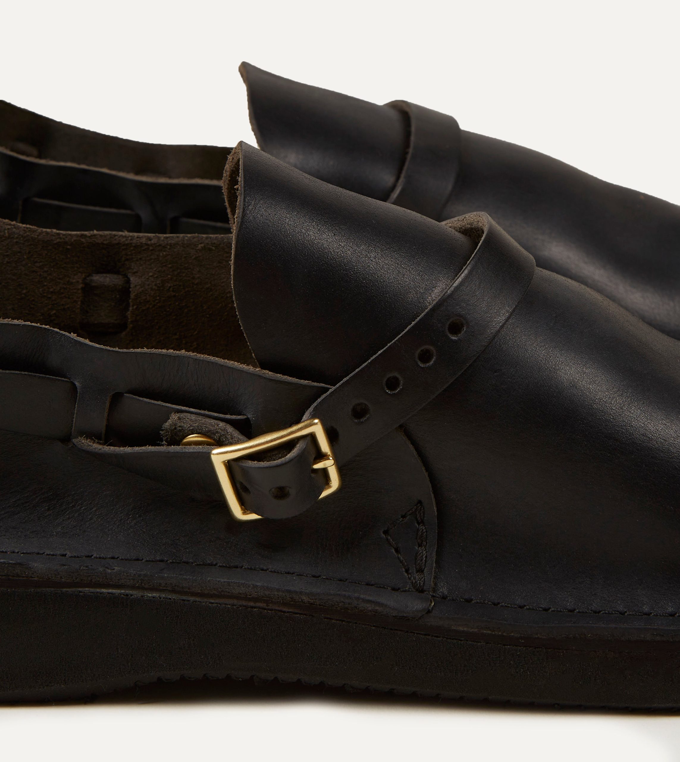 Aurora Shoe Co. Middle English Black Full Grain Leather Shoe - Image 4