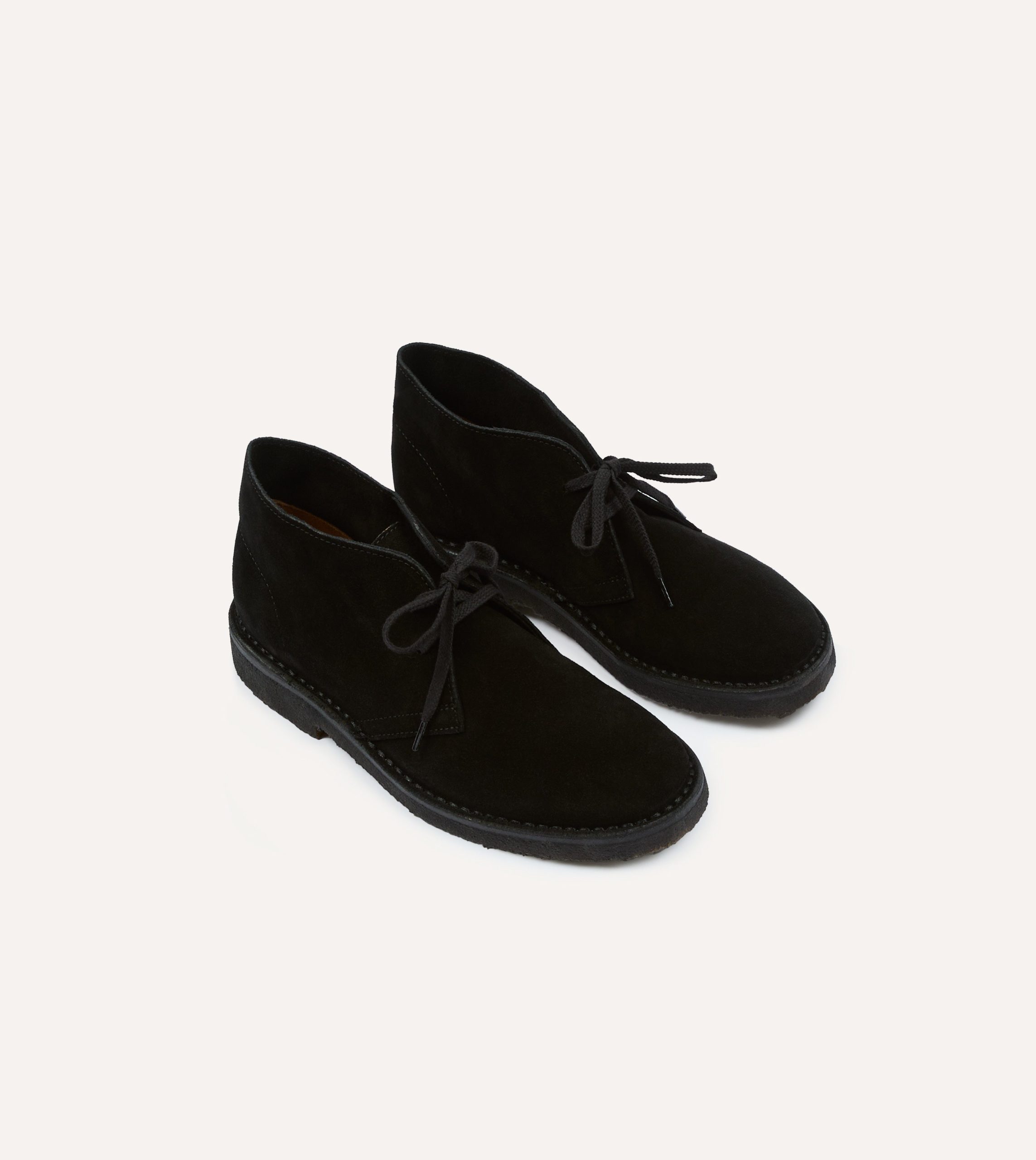 Drake's by A. Levine Clifford Desert Boot Black Suede