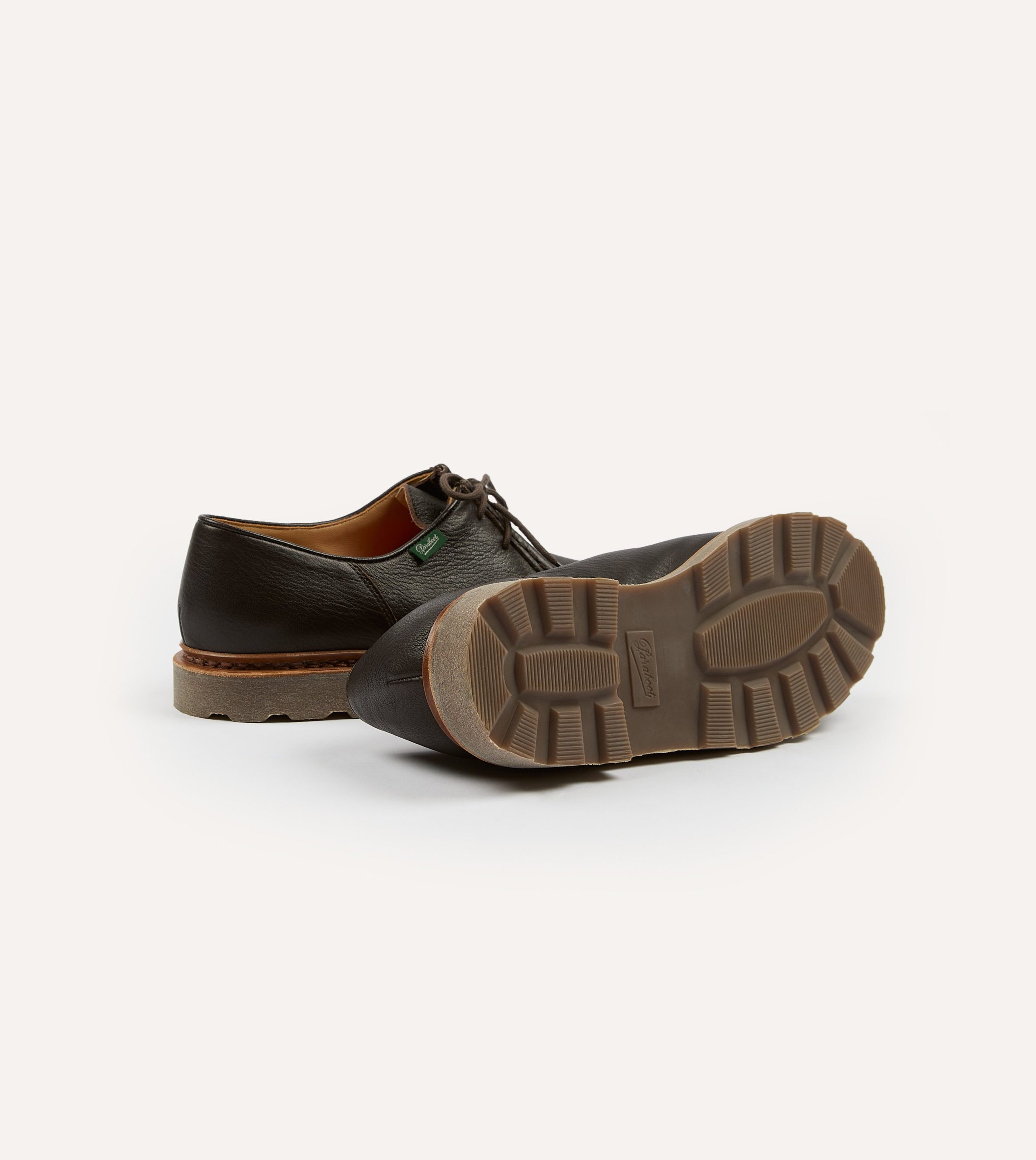 Paraboot Michael Marron Deer Leather Derby Shoe - Image 2