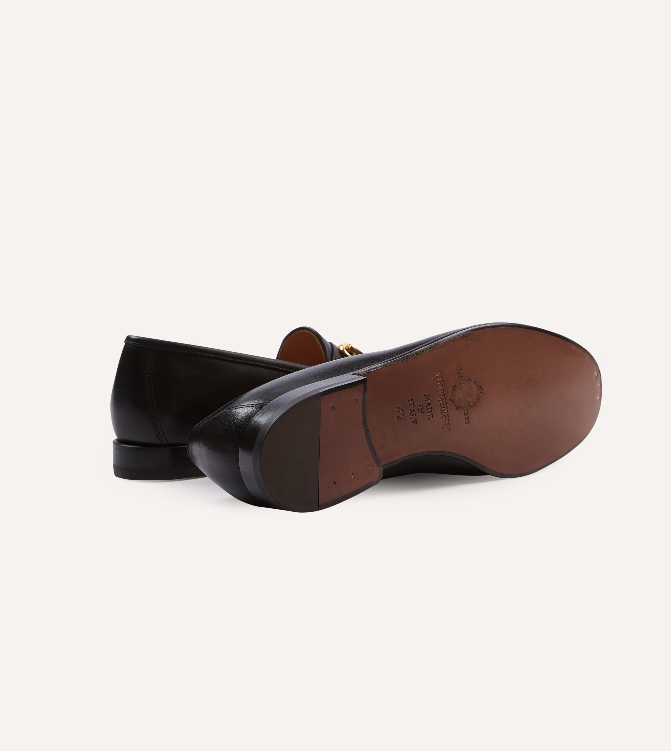 Yuketen Moc Ischia Black Leather Bit Loafer - Image 2