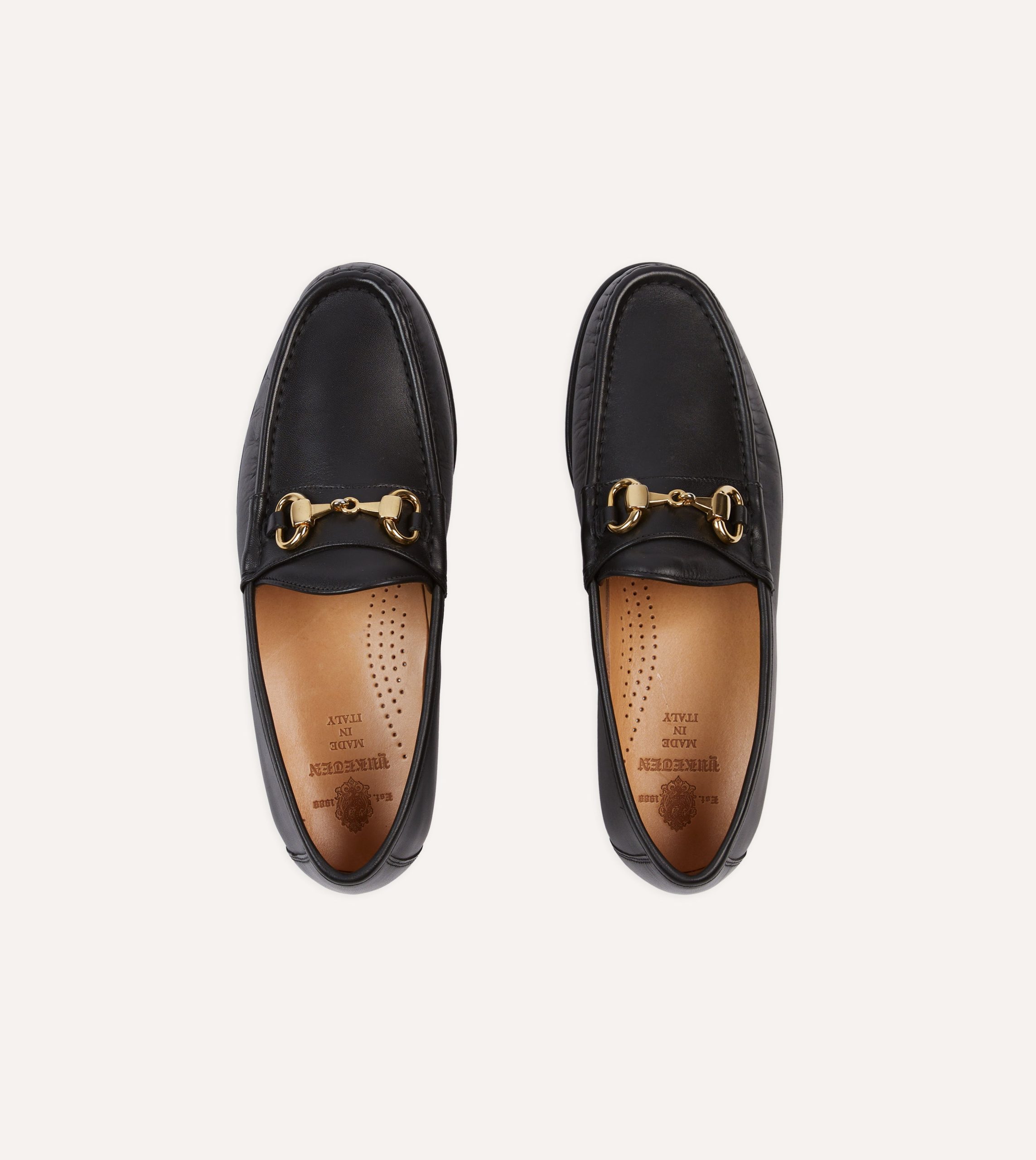 Yuketen Moc Ischia Black Leather Bit Loafer - Image 4