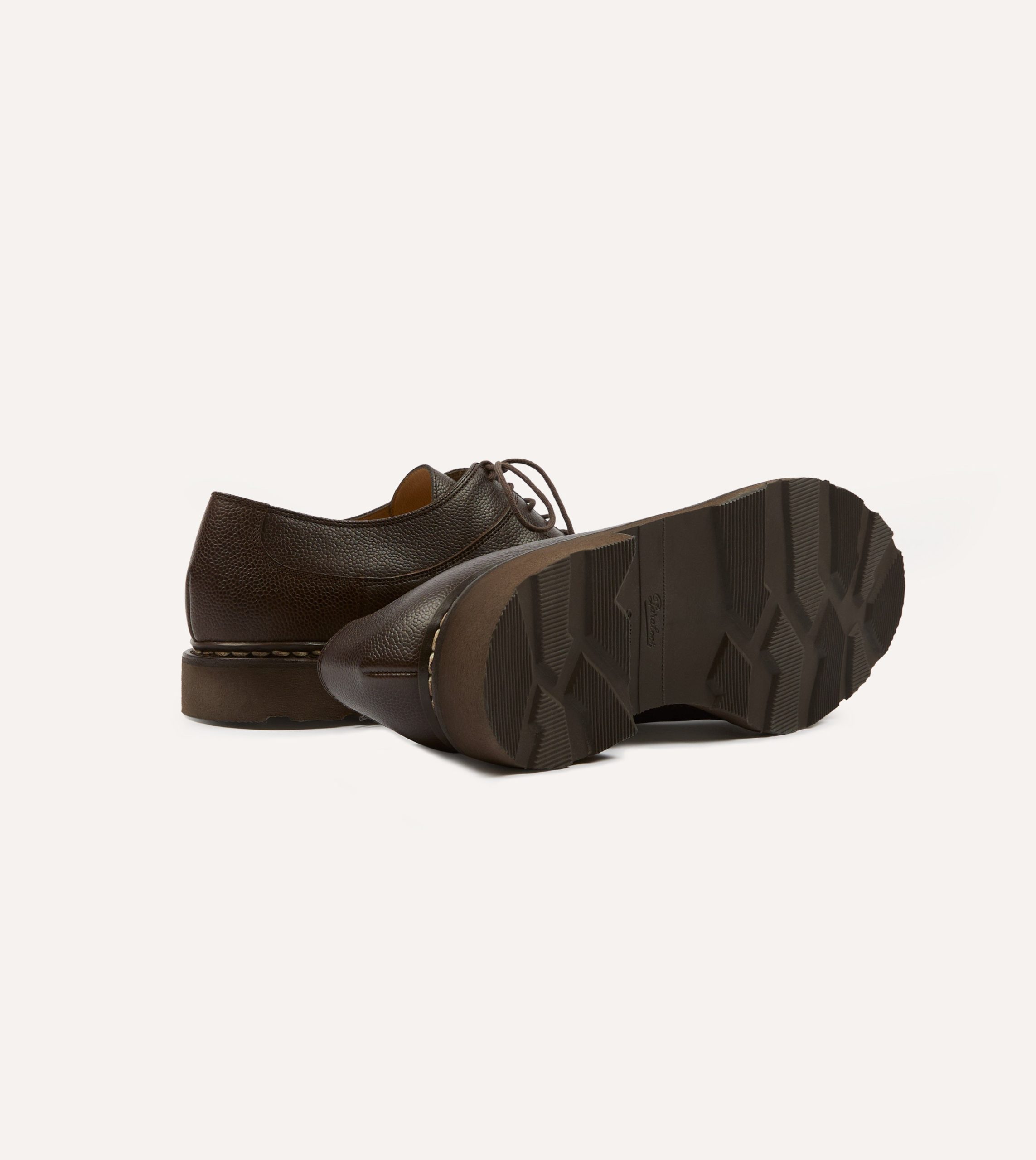 Paraboot Avignon Moka Brown Leather Derby Shoe - Image 2