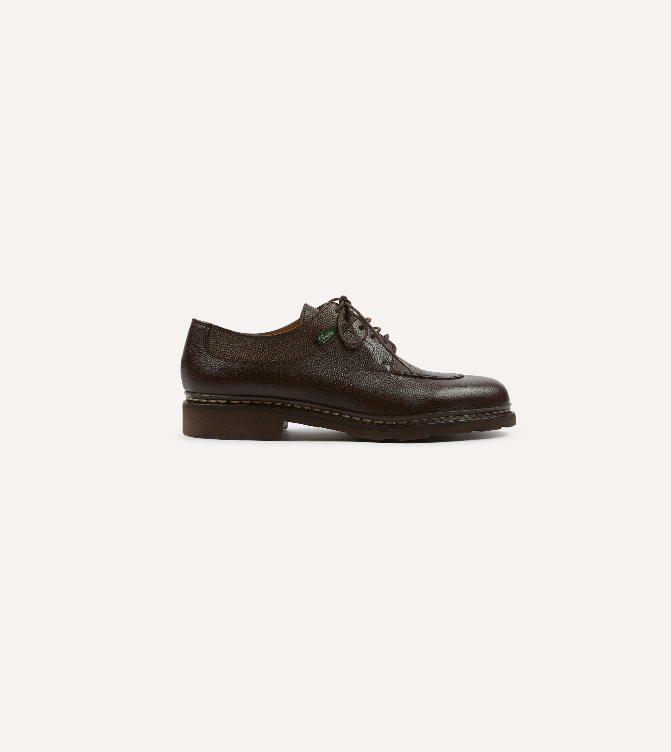 Paraboot Avignon Moka Brown Leather Derby Shoe - Image 6