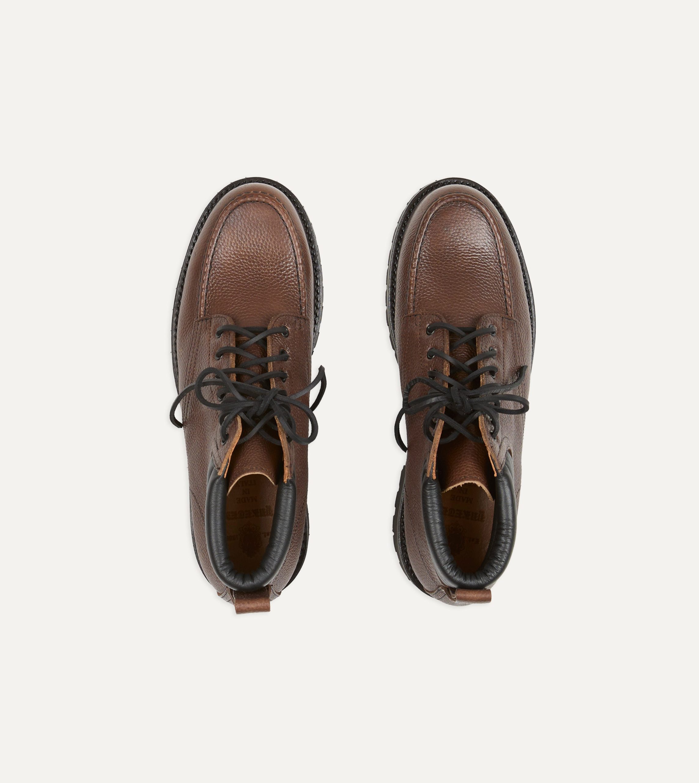 Yuketen Salvia Brown Leather Boots - Image 4