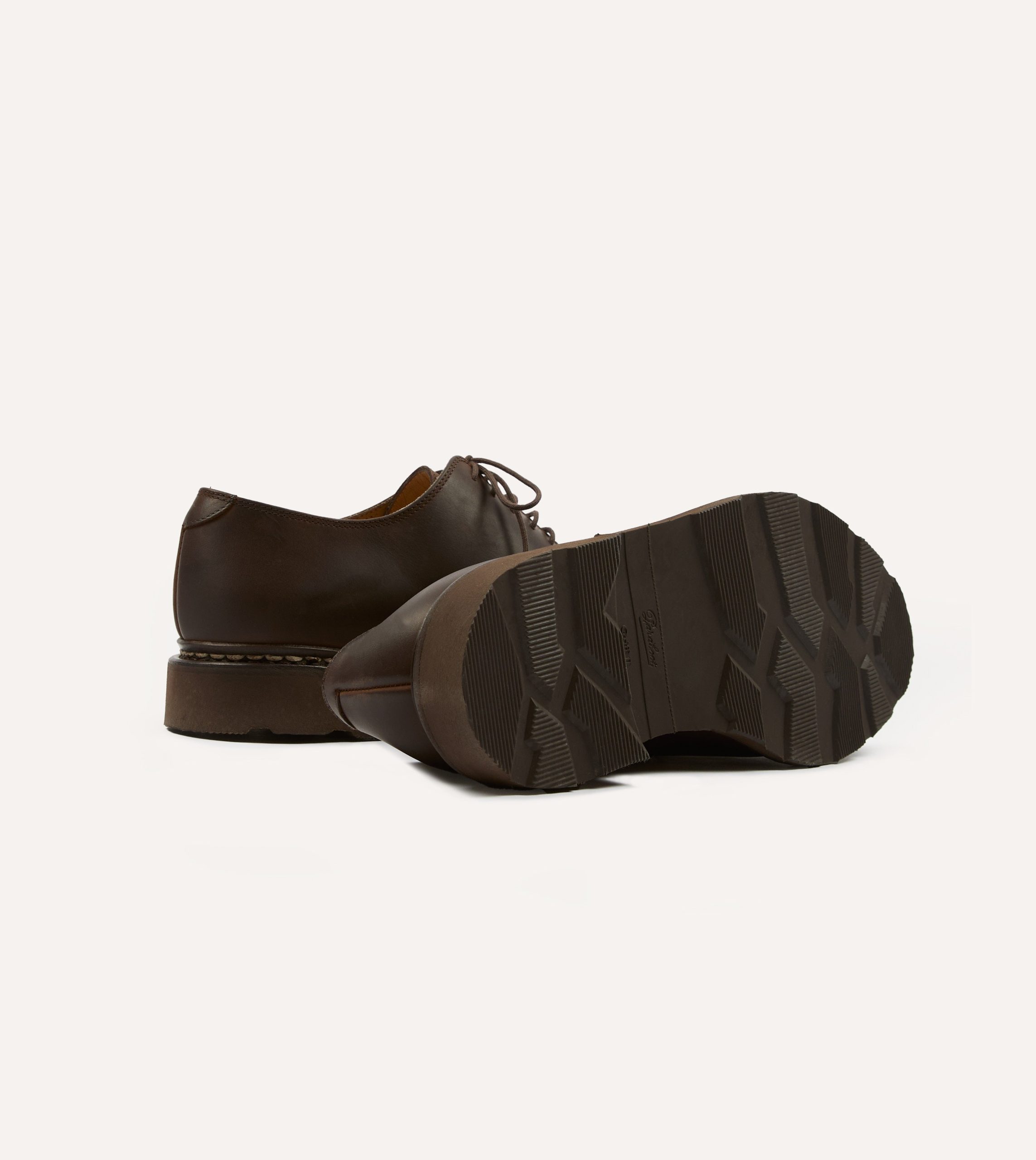 Paraboot Arles Marron Nubuck Leather Derby Shoe - Image 2