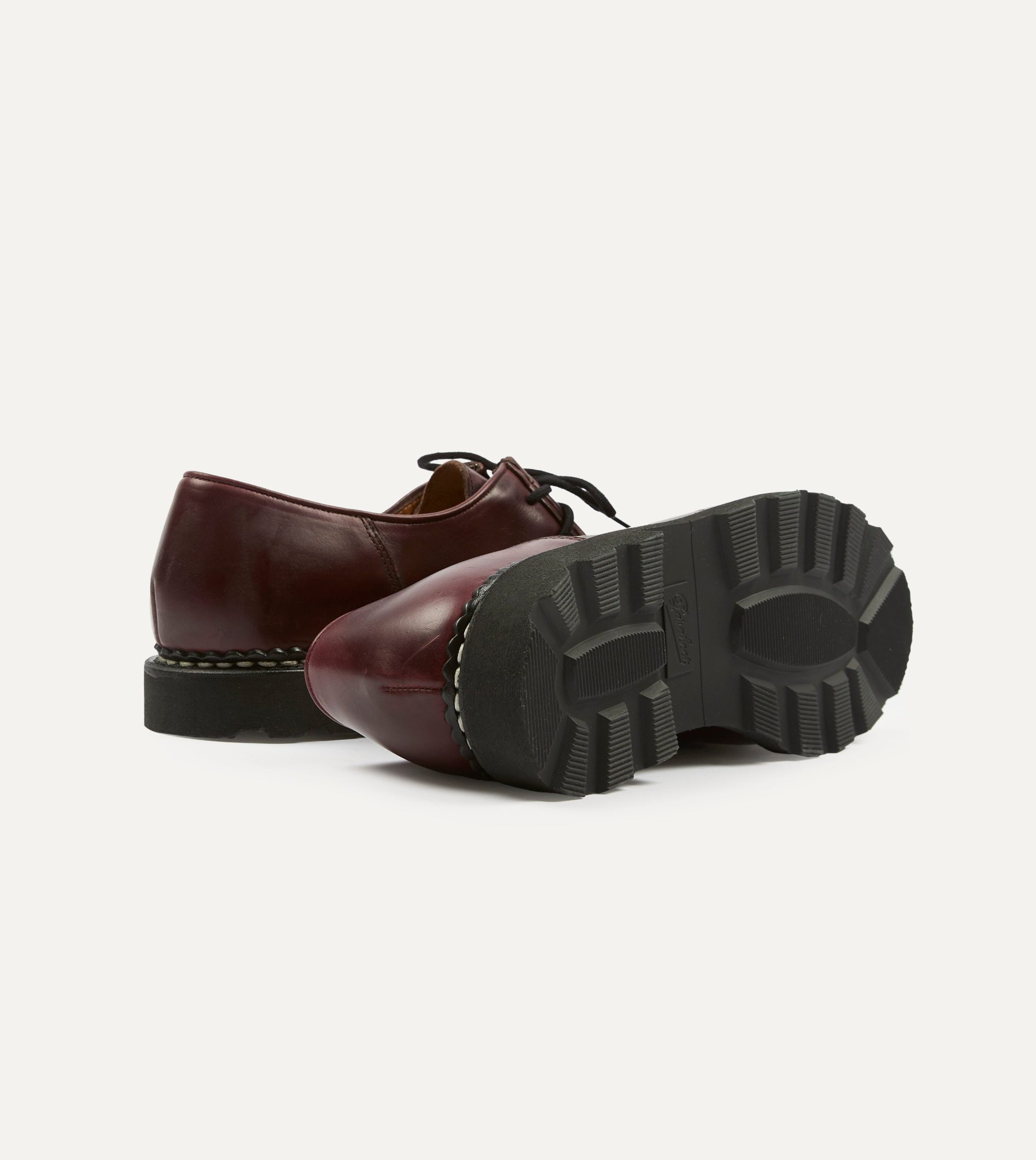 Paraboot Michael Bordeaux Leather Derby Shoe - Image 2