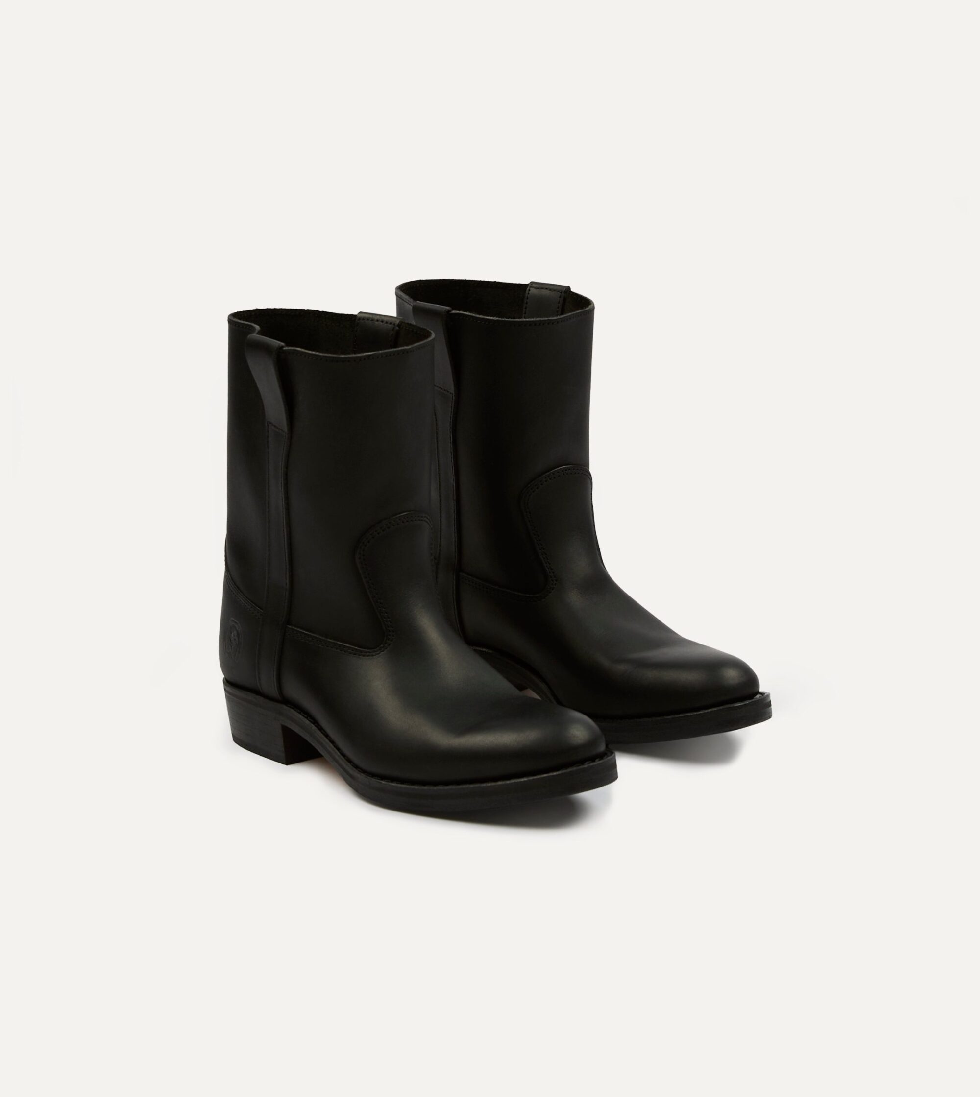 La Botte Gardiane Demi Camarguaise Black Leather Boots
