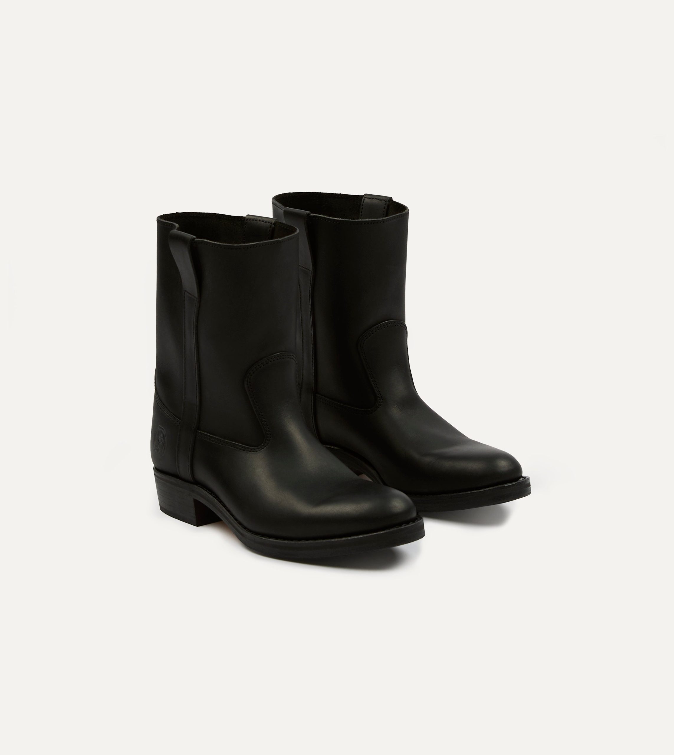 La Botte Gardiane Demi Camarguaise Black Leather Boots