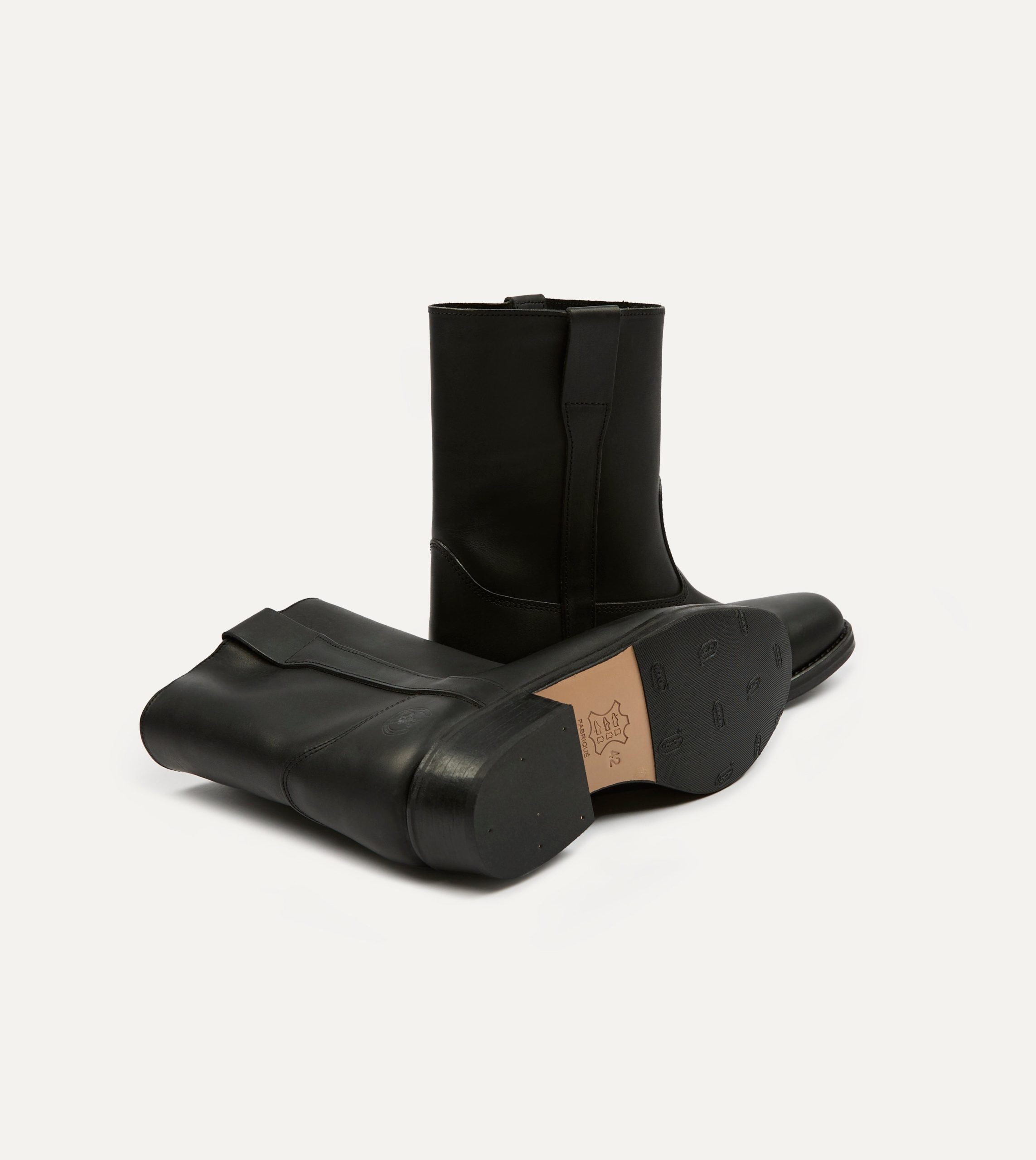 La Botte Gardiane Demi Camarguaise Black Leather Boots - Image 2
