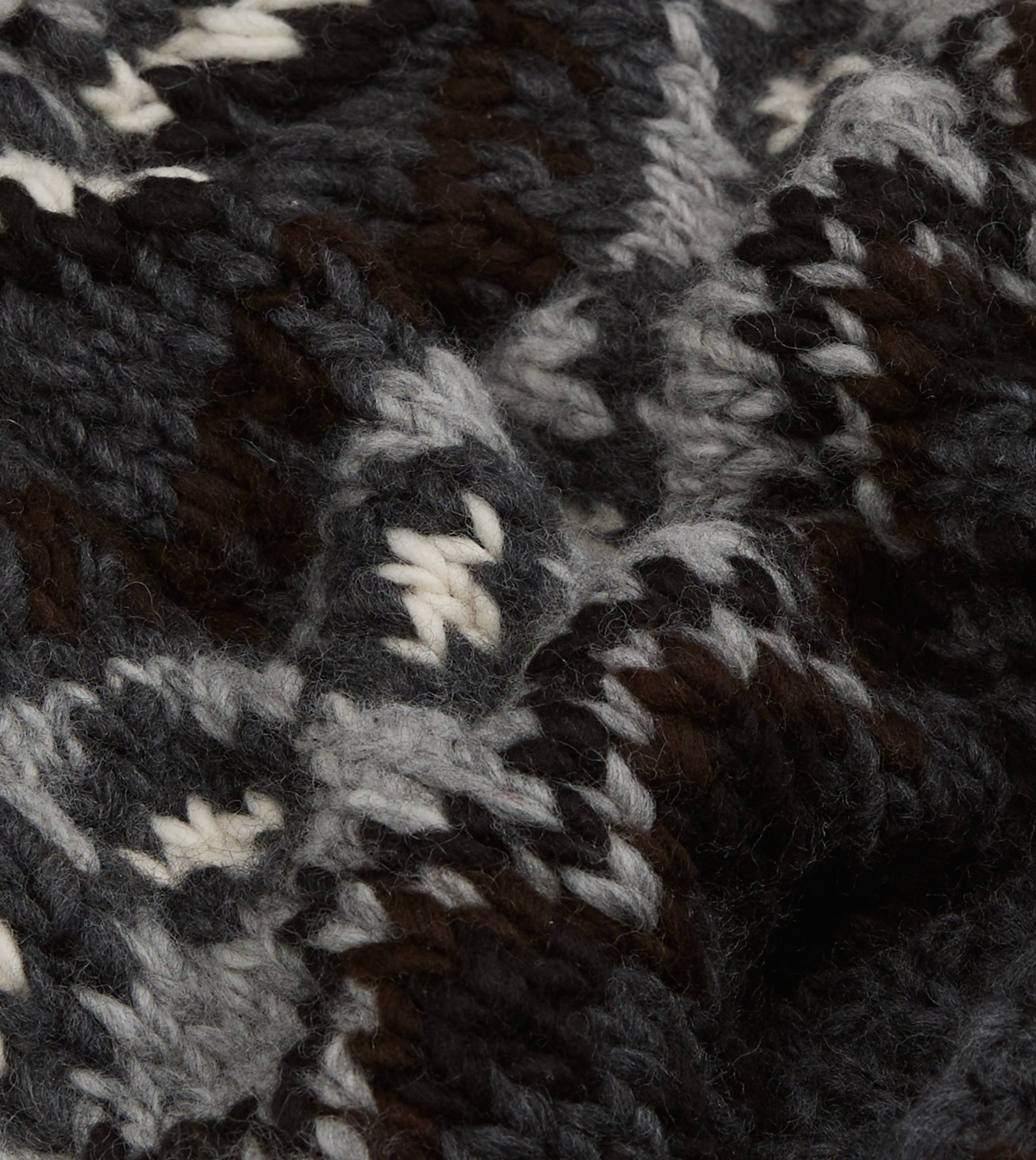 Chamula Grey Fairisle Merino Knit Cap - Image 2
