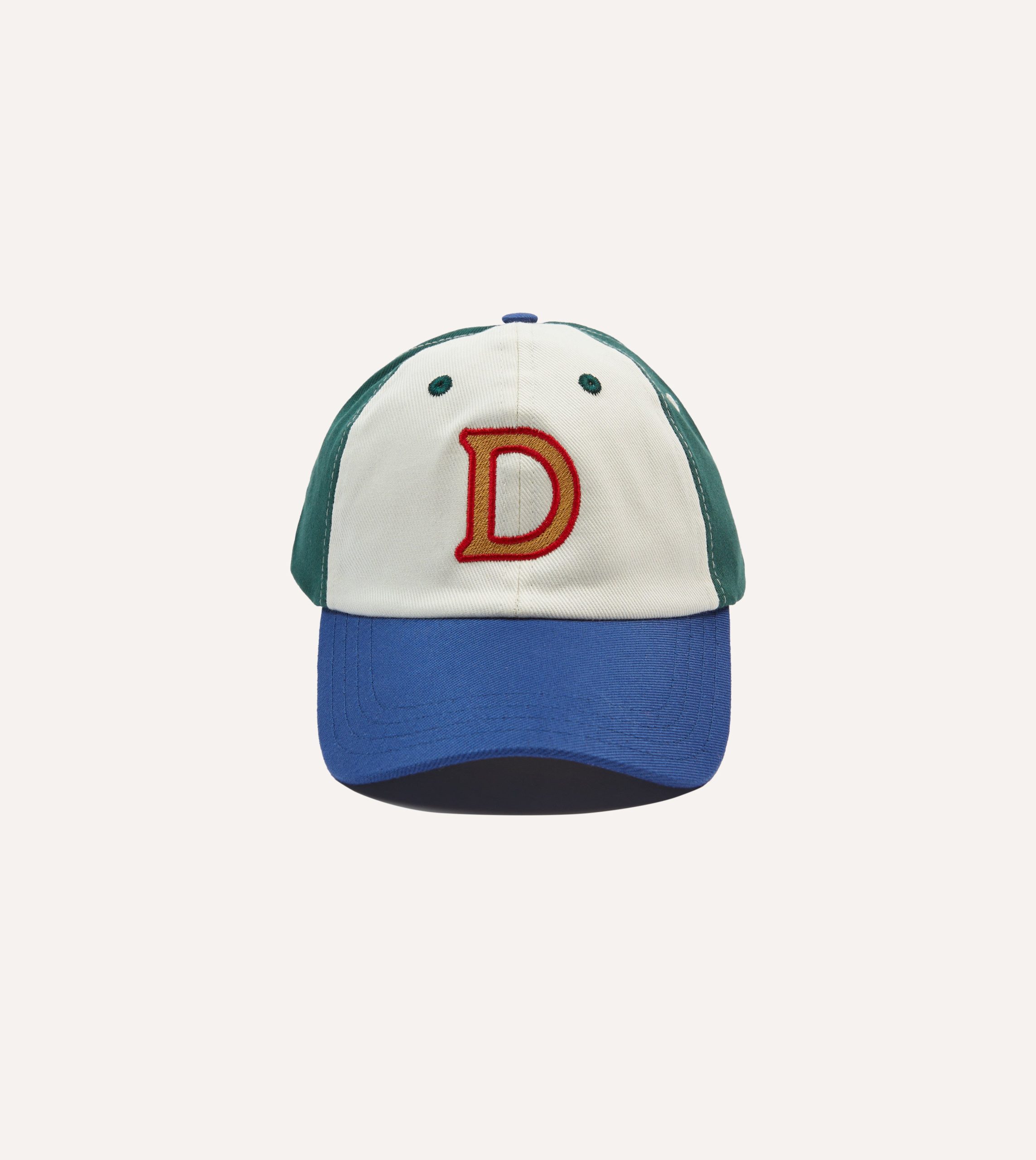 'D' Emblem Cotton Twill Baseball Cap