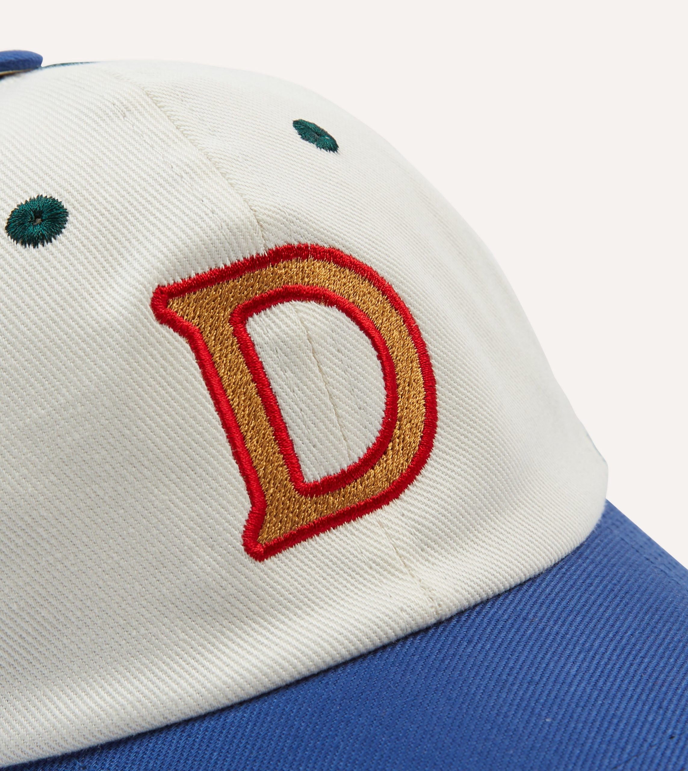 'D' Emblem Cotton Twill Baseball Cap - Image 3