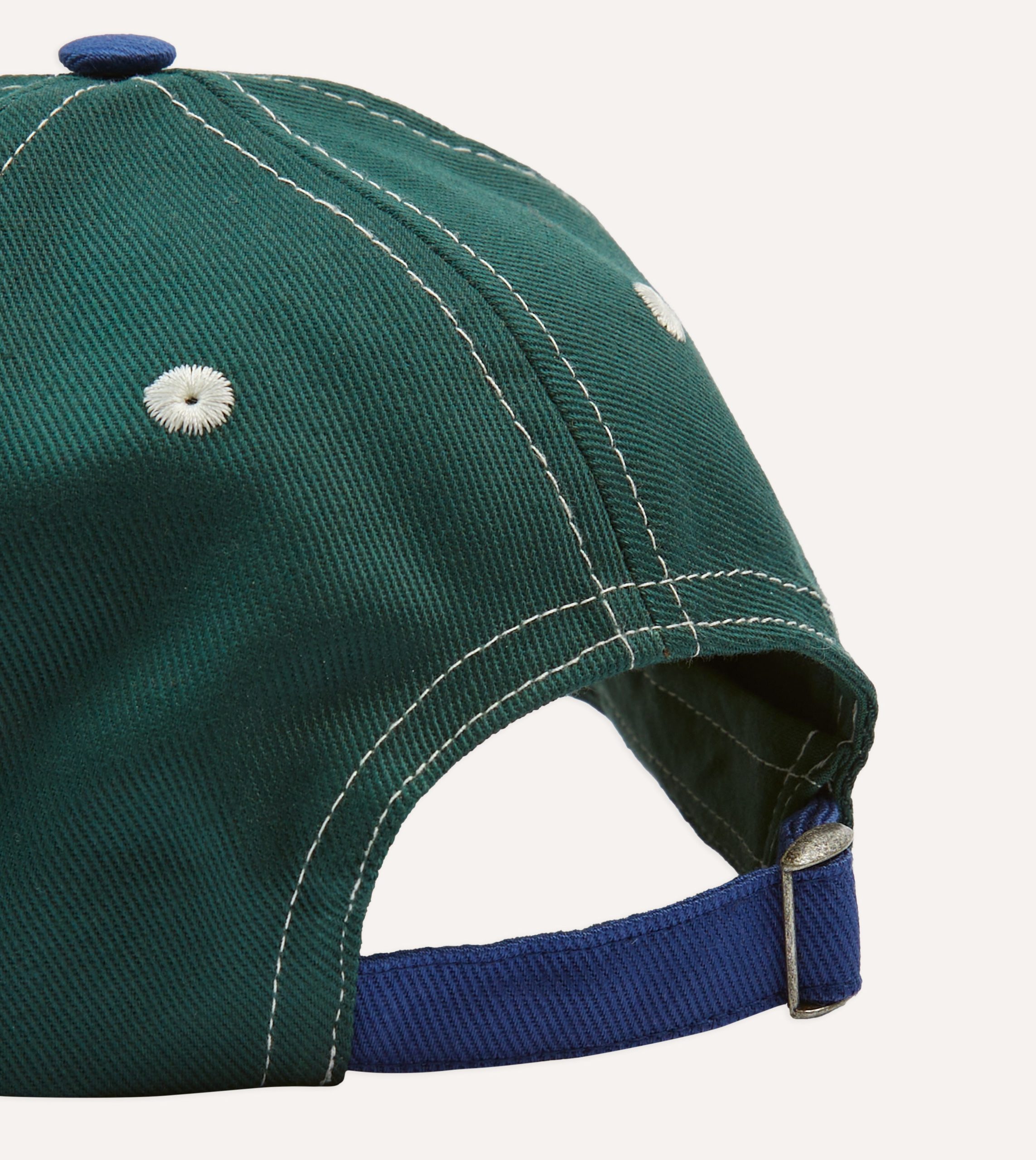 'D' Emblem Cotton Twill Baseball Cap - Image 2