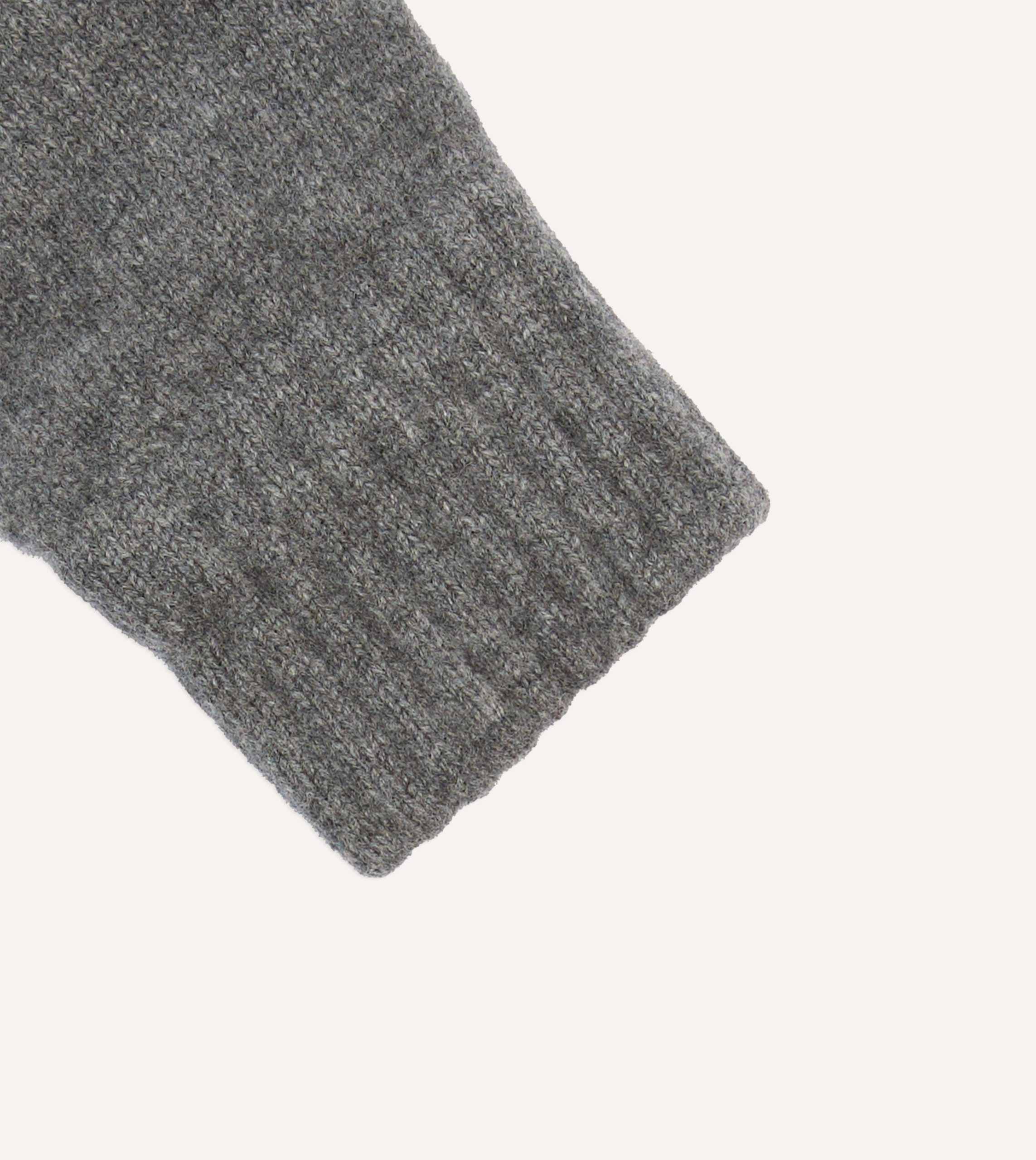 Grey Geelongora Fingerless Knitted Gloves - Image 2