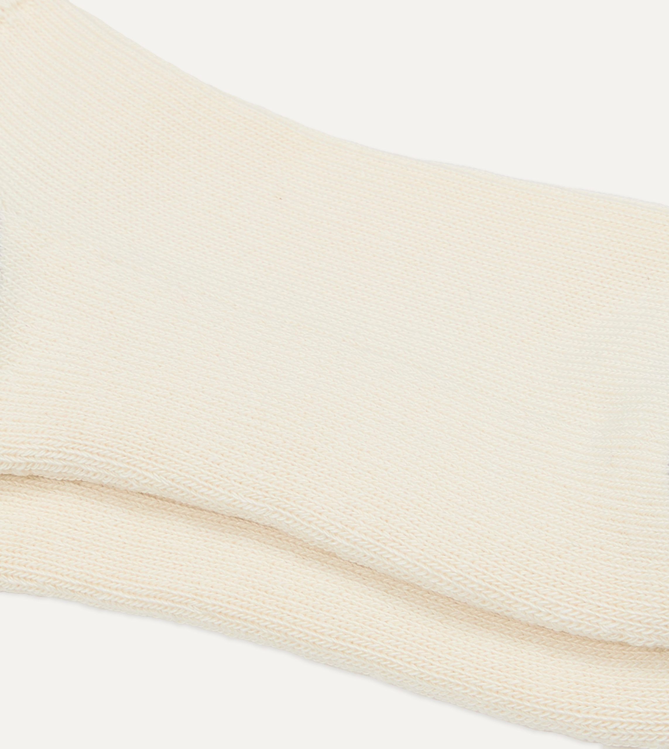 RoToTo Red and Blue Cotton Crew Socks - Image 2