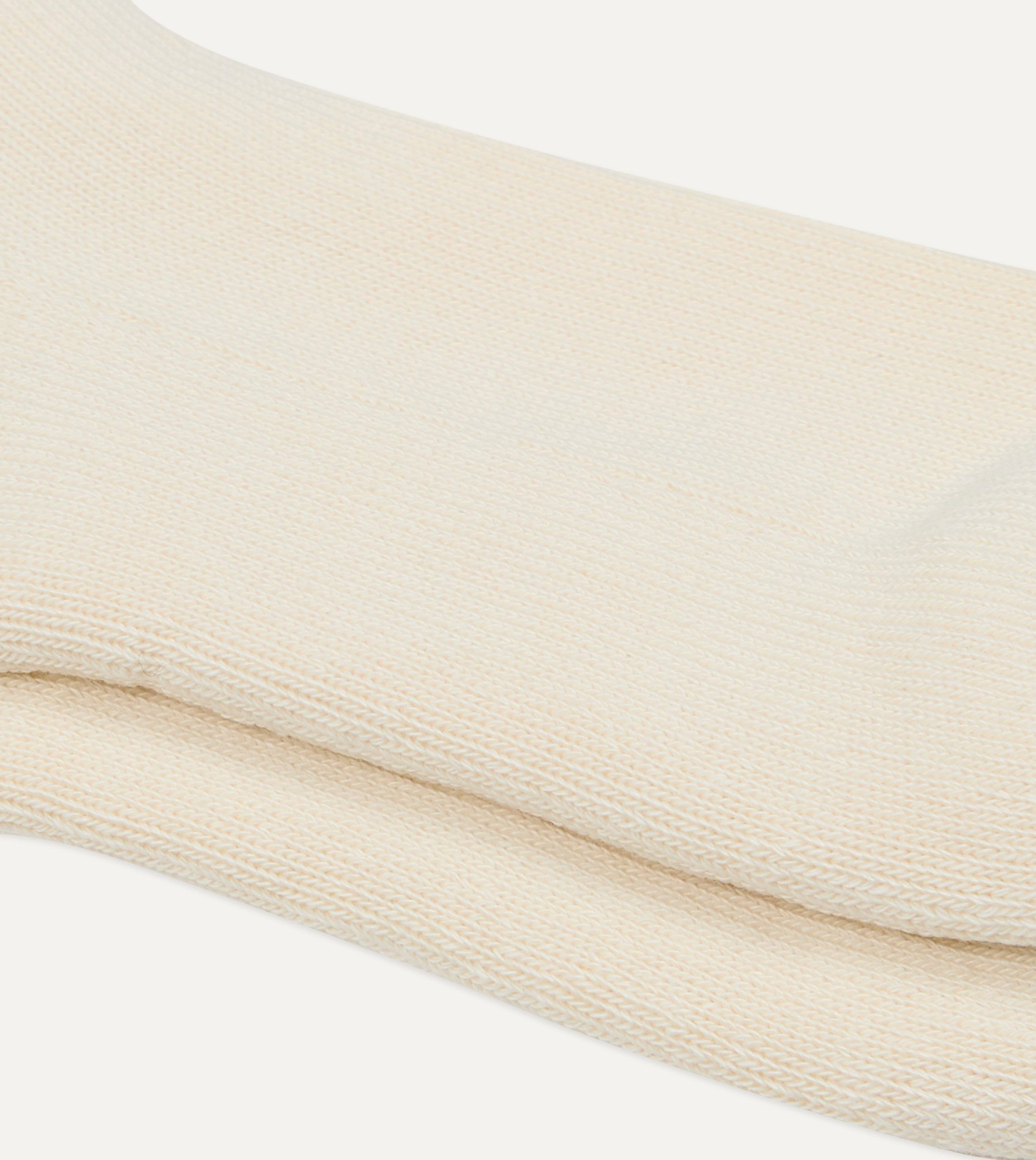 RoToTo Green and Grey Cotton Crew Socks - Image 2