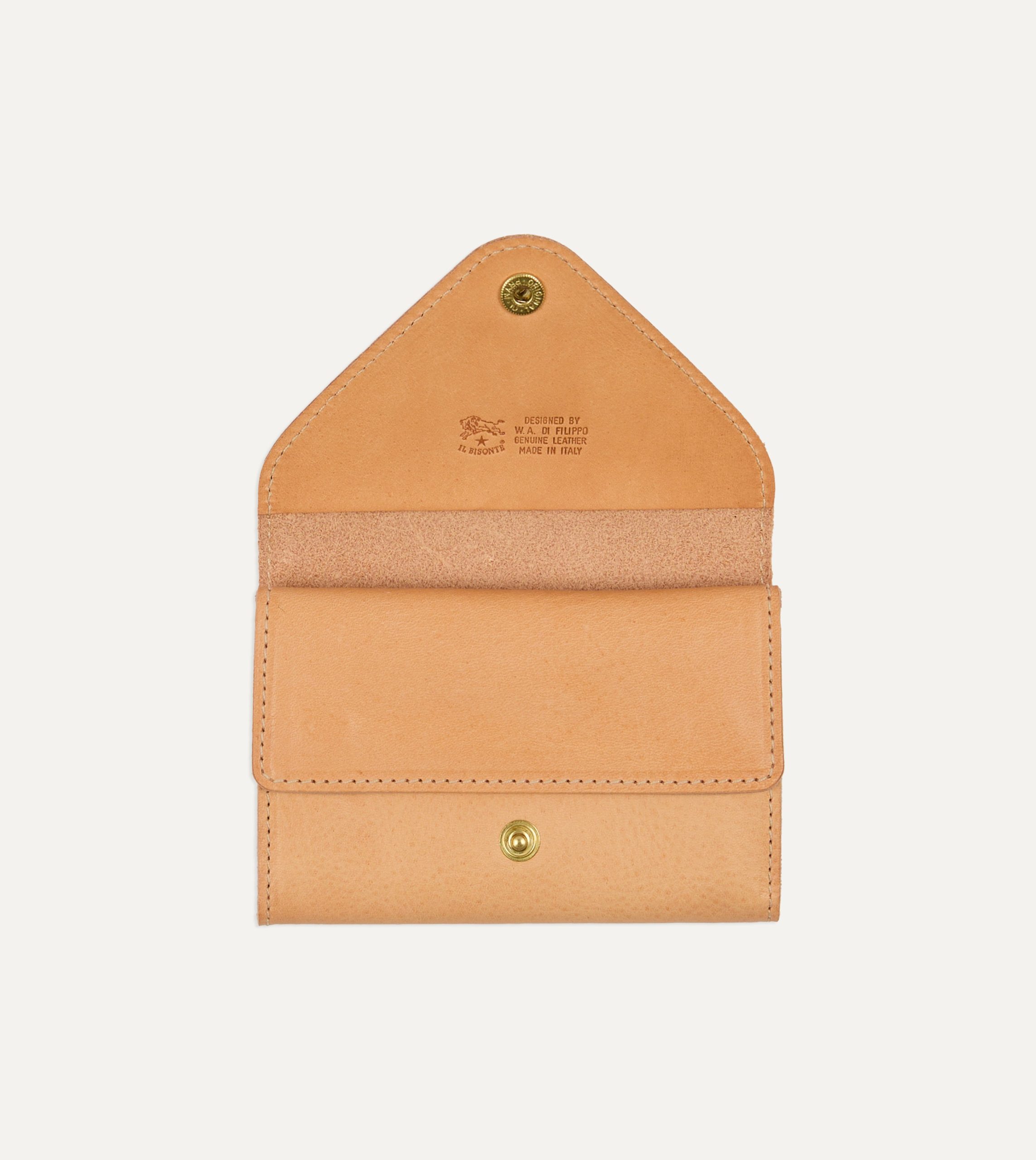 Il Bisonte Leather Double Fold Card Case - Image 2