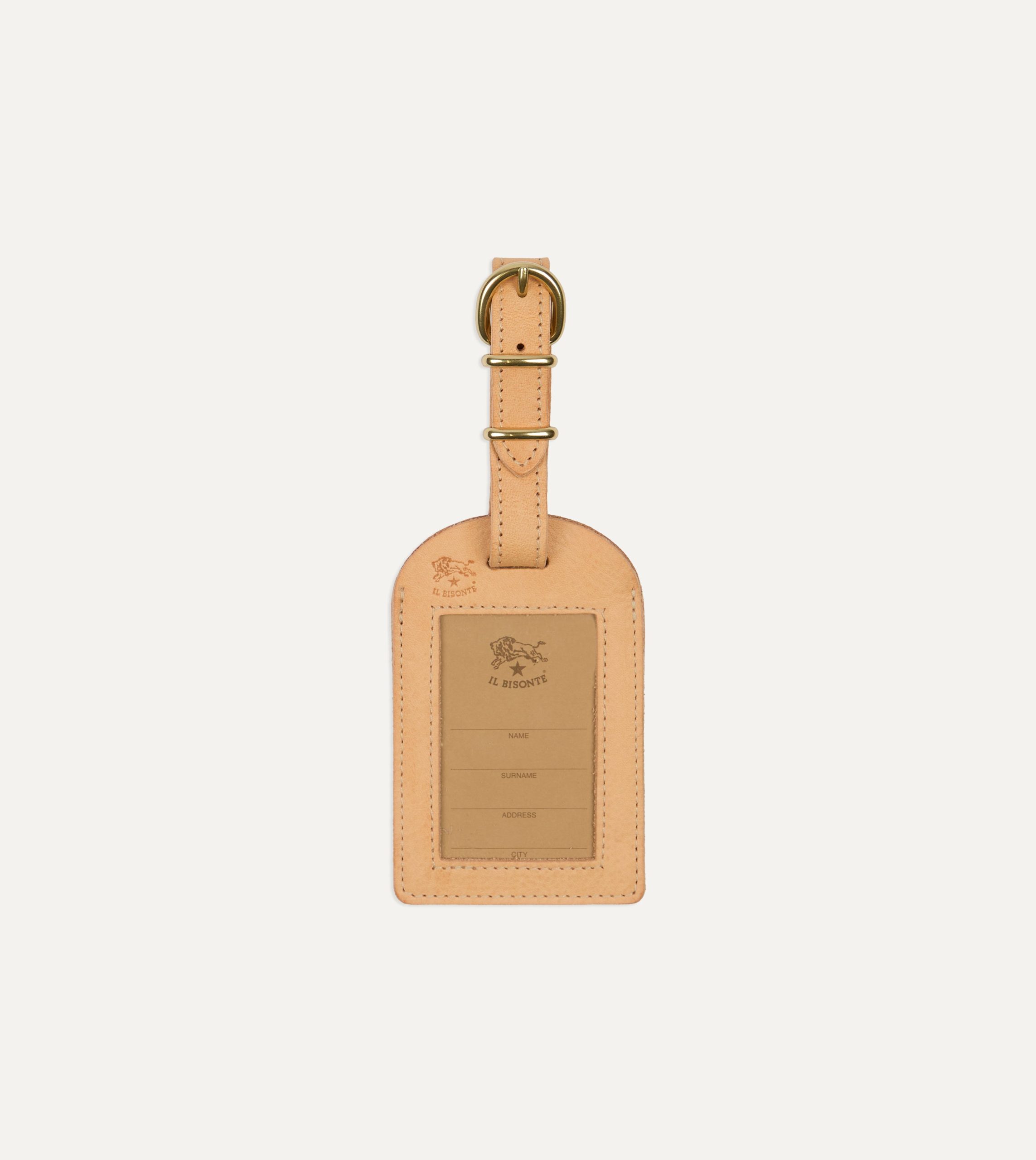 Il Bisonte Leather Luggage Tag - Image 2