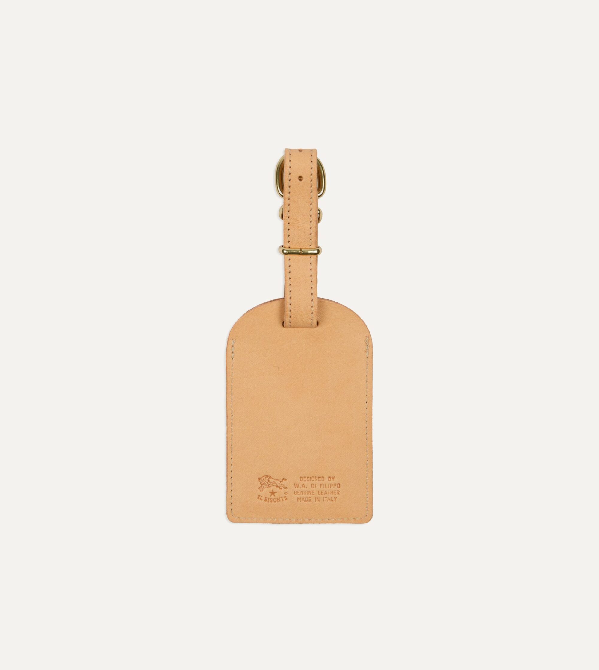 Il Bisonte Leather Luggage Tag