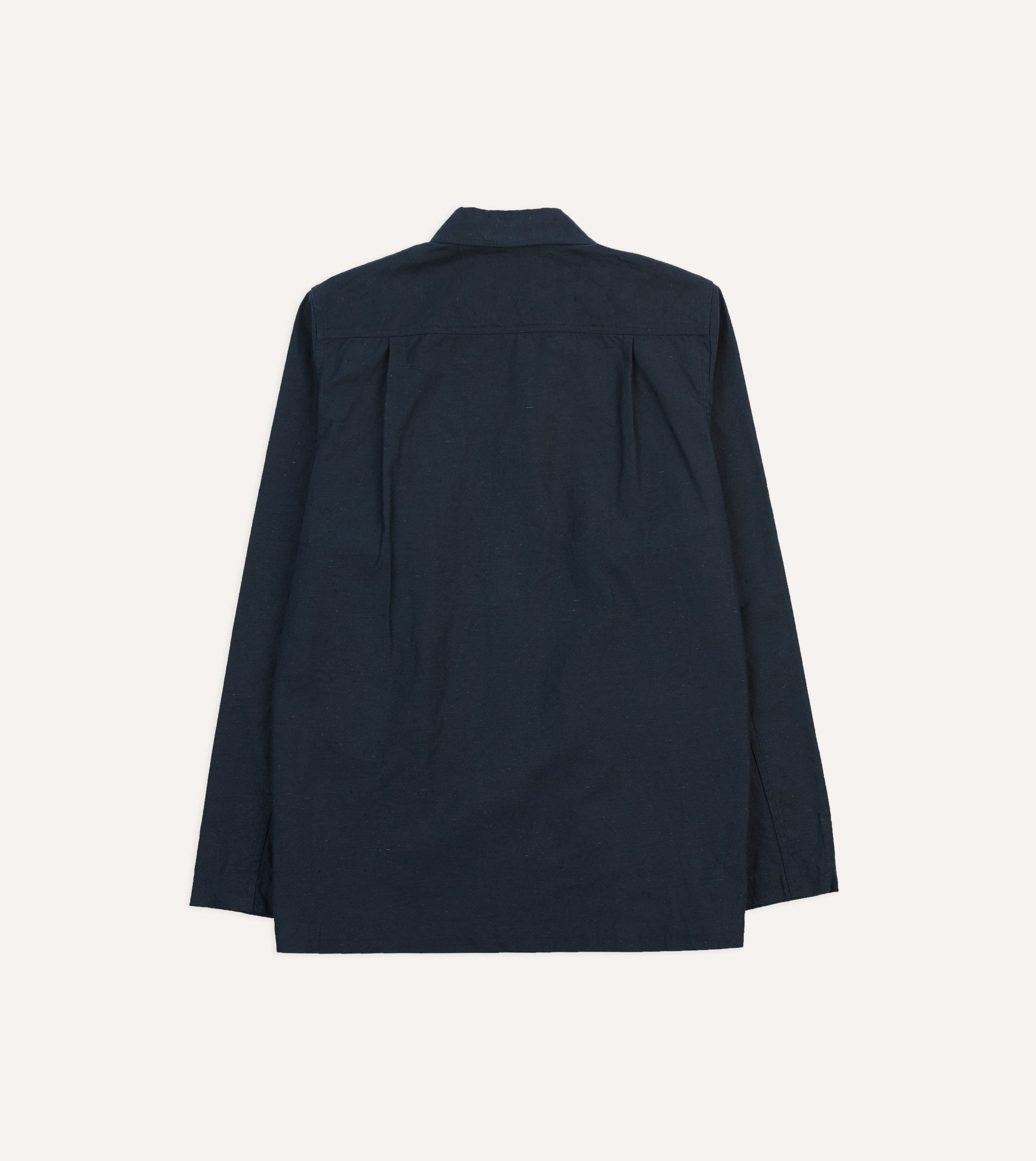 Navy Cotton Overshirt - Image 6