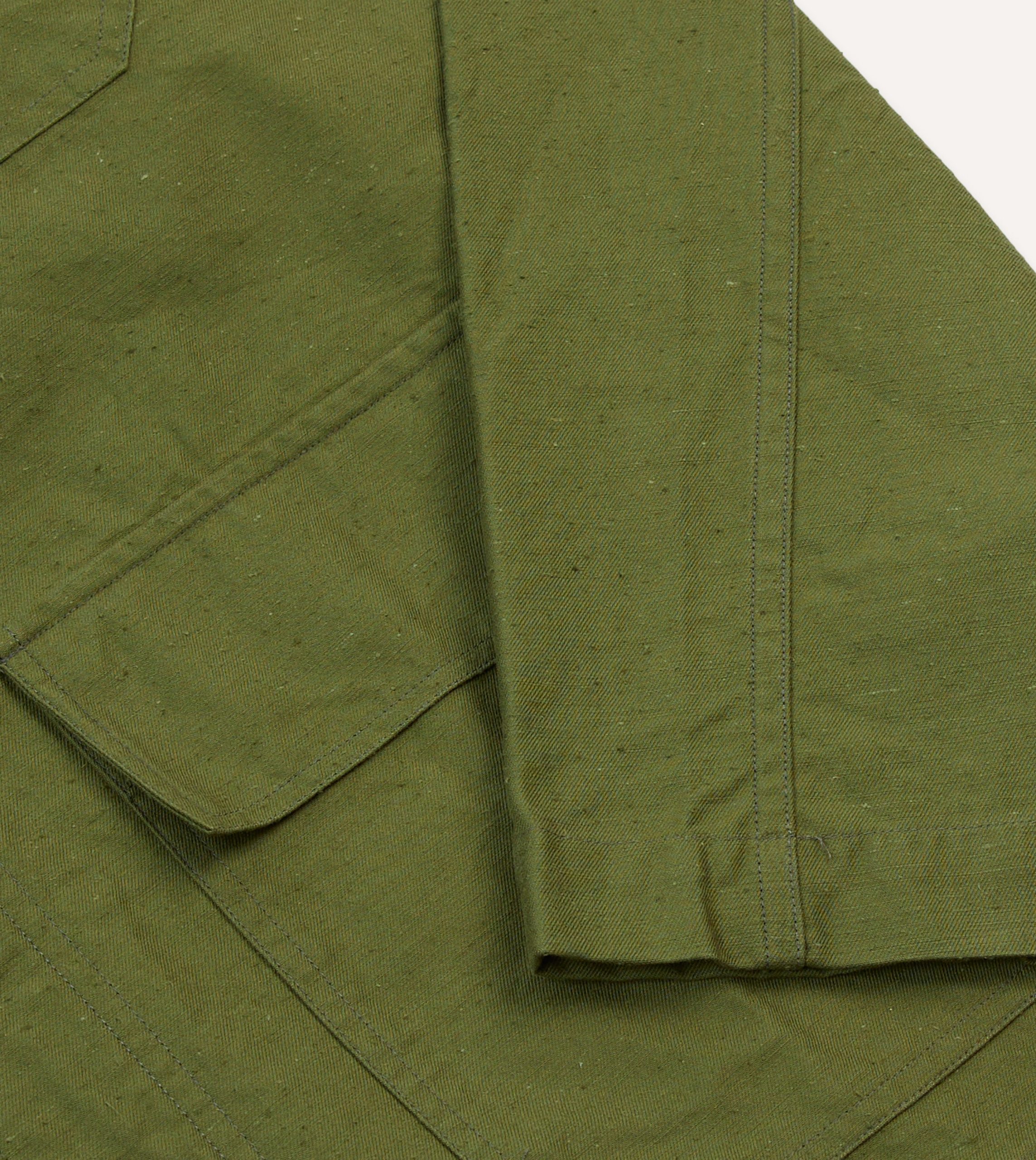 Olive Cotton Overshirt - Image 5
