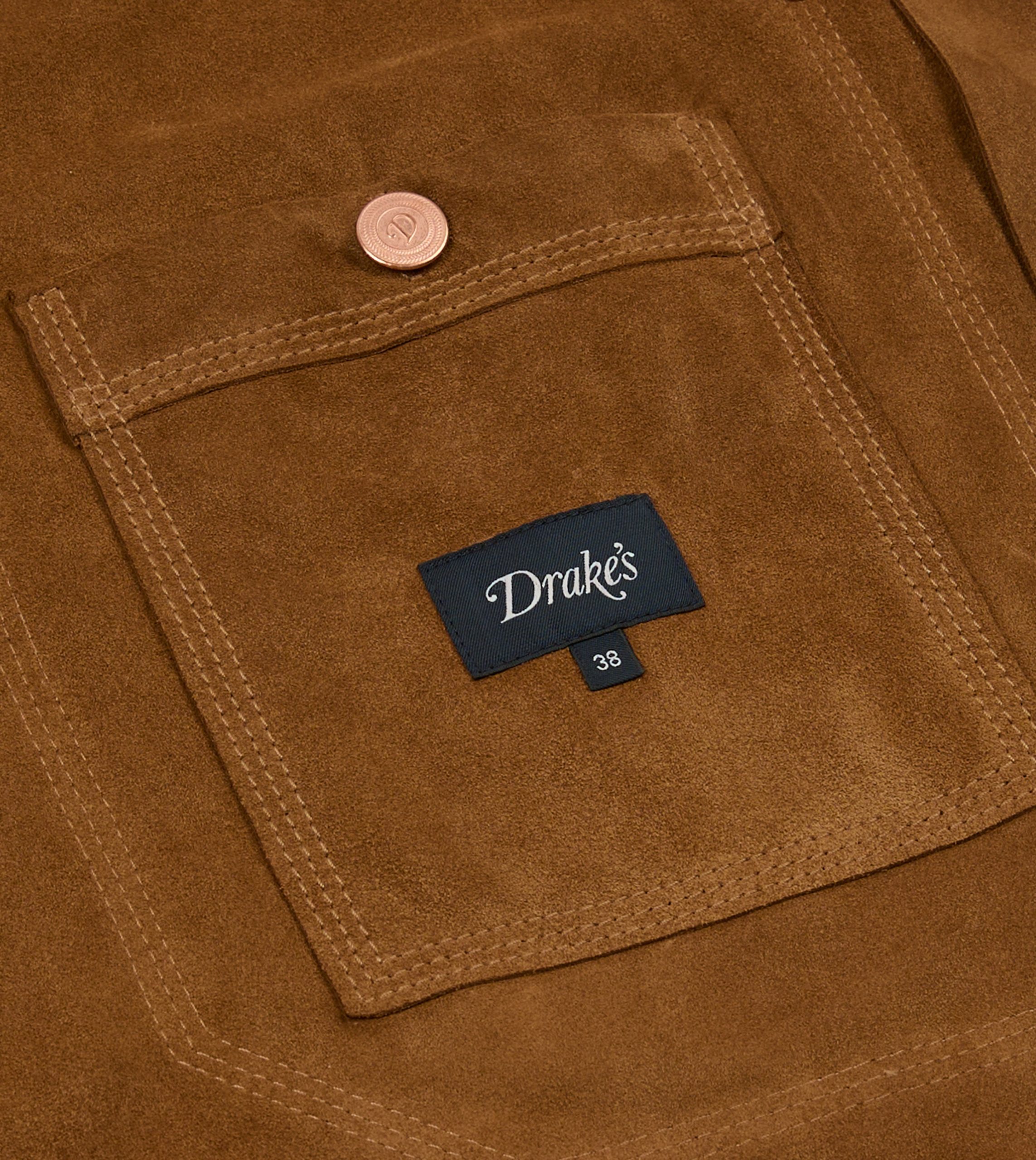 Tobacco Suede Welder Jacket - Image 7