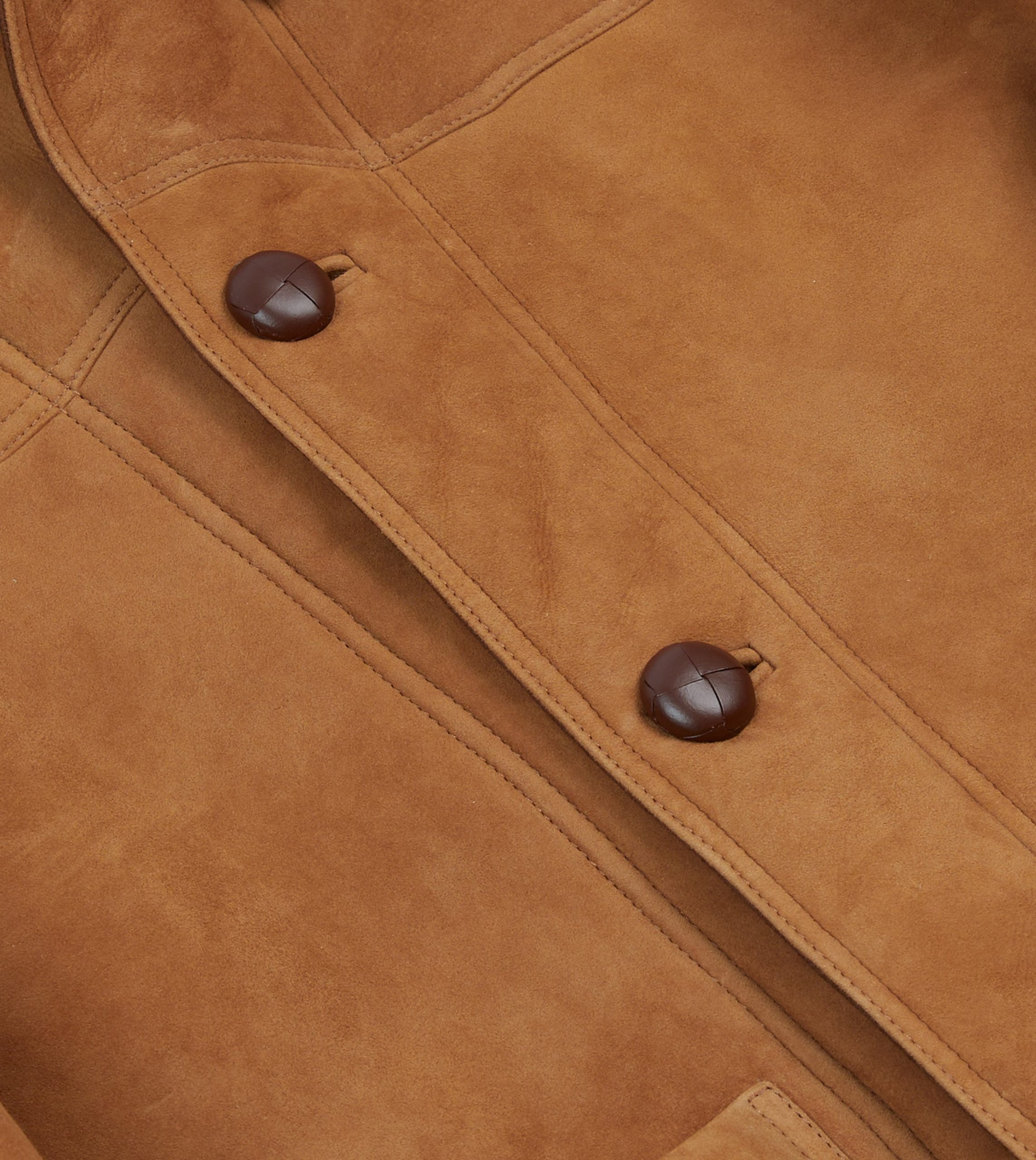 Tan Western Shearling Jacket - Image 5
