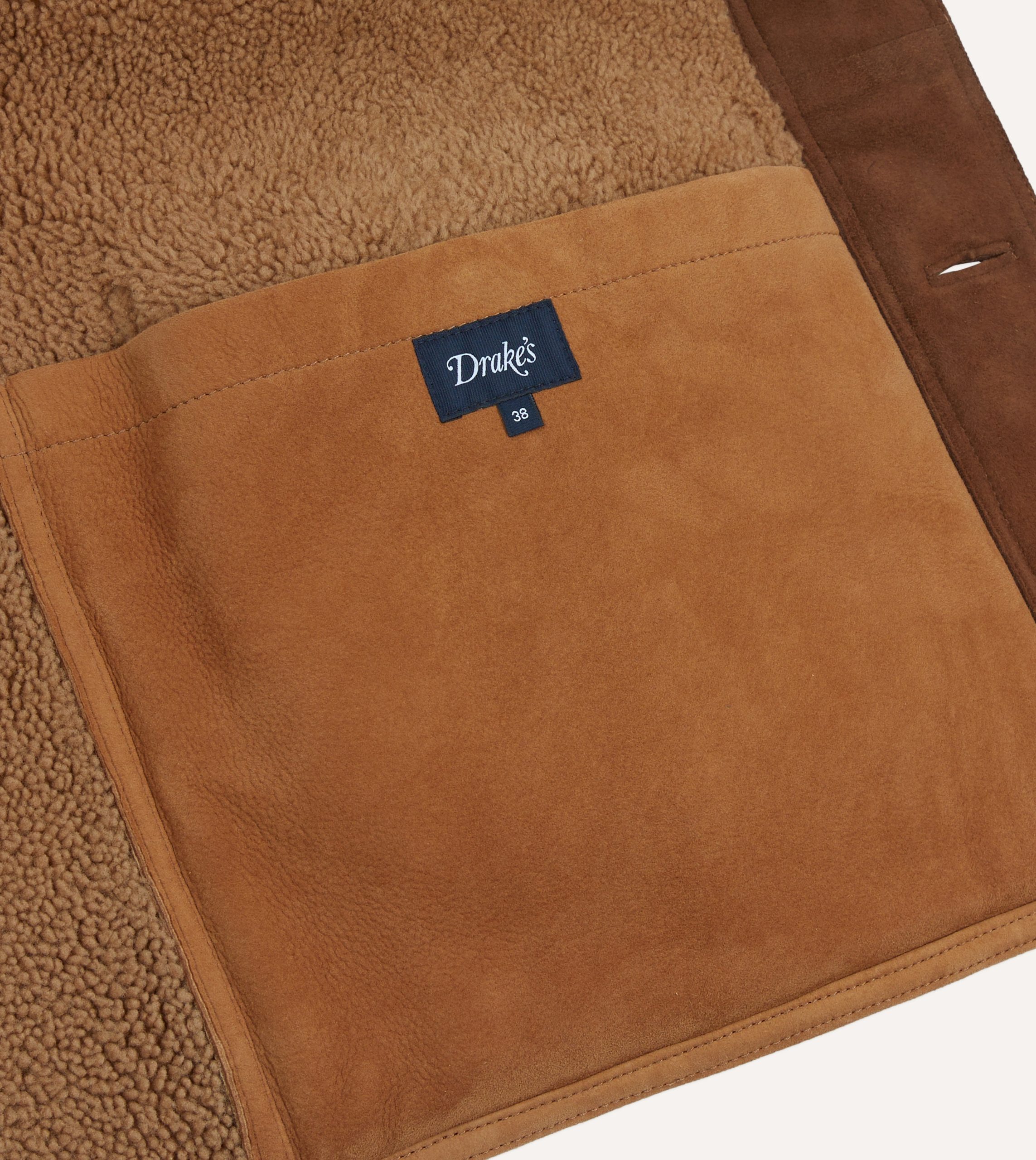 Tan Western Shearling Jacket - Image 7