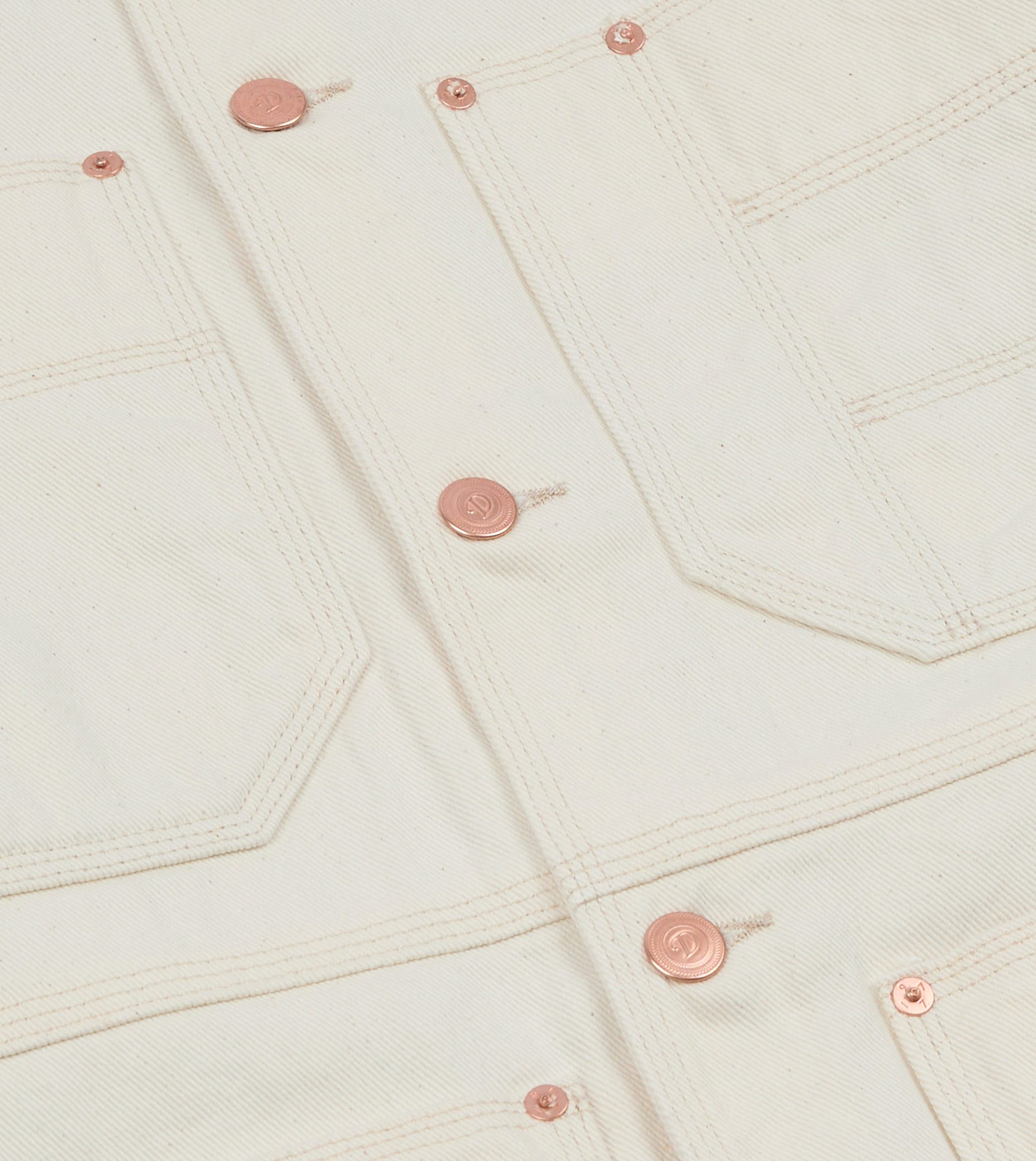 Ecru Denim Welder Jacket - Image 4