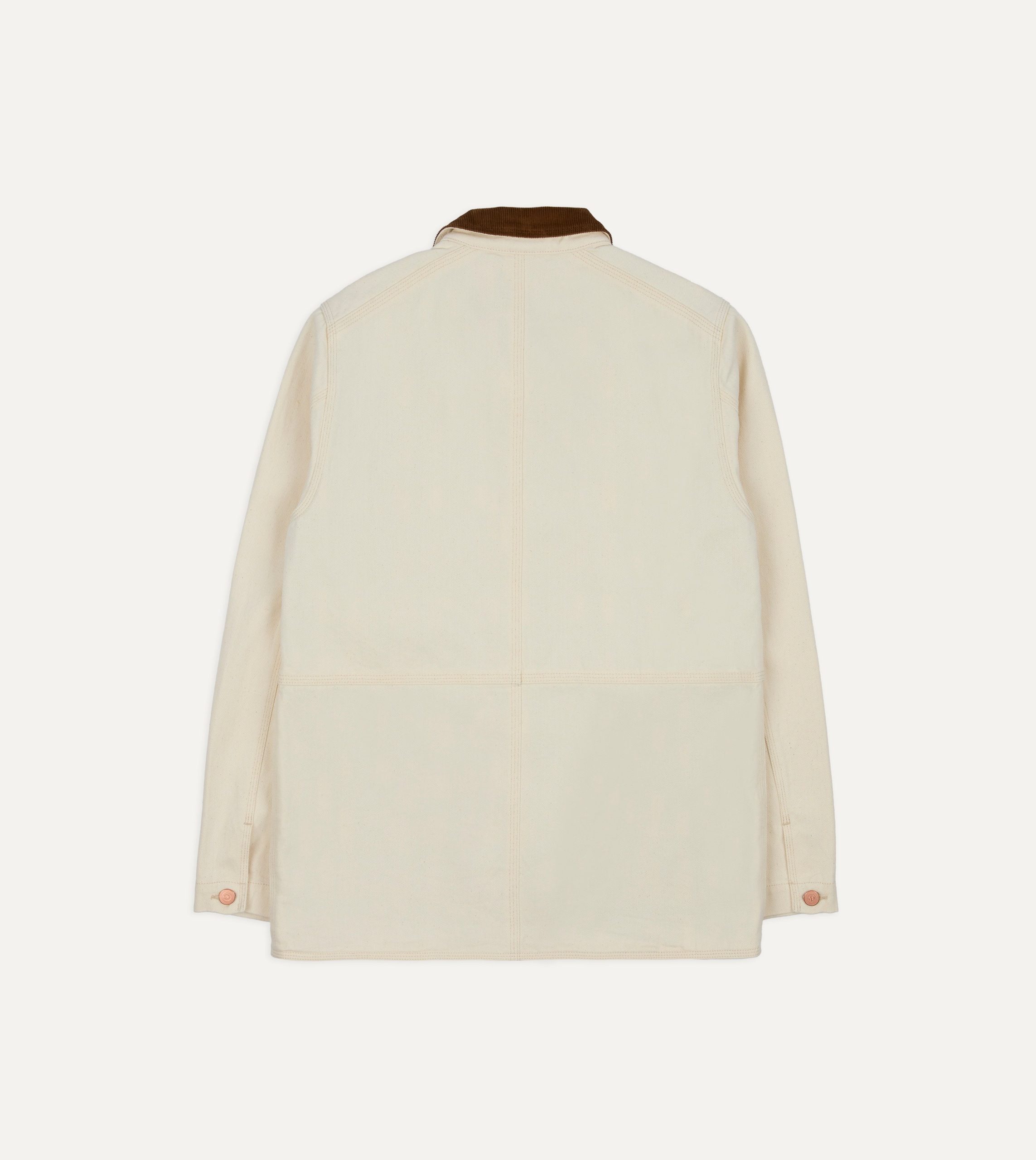 Ecru Denim Welder Jacket - Image 9