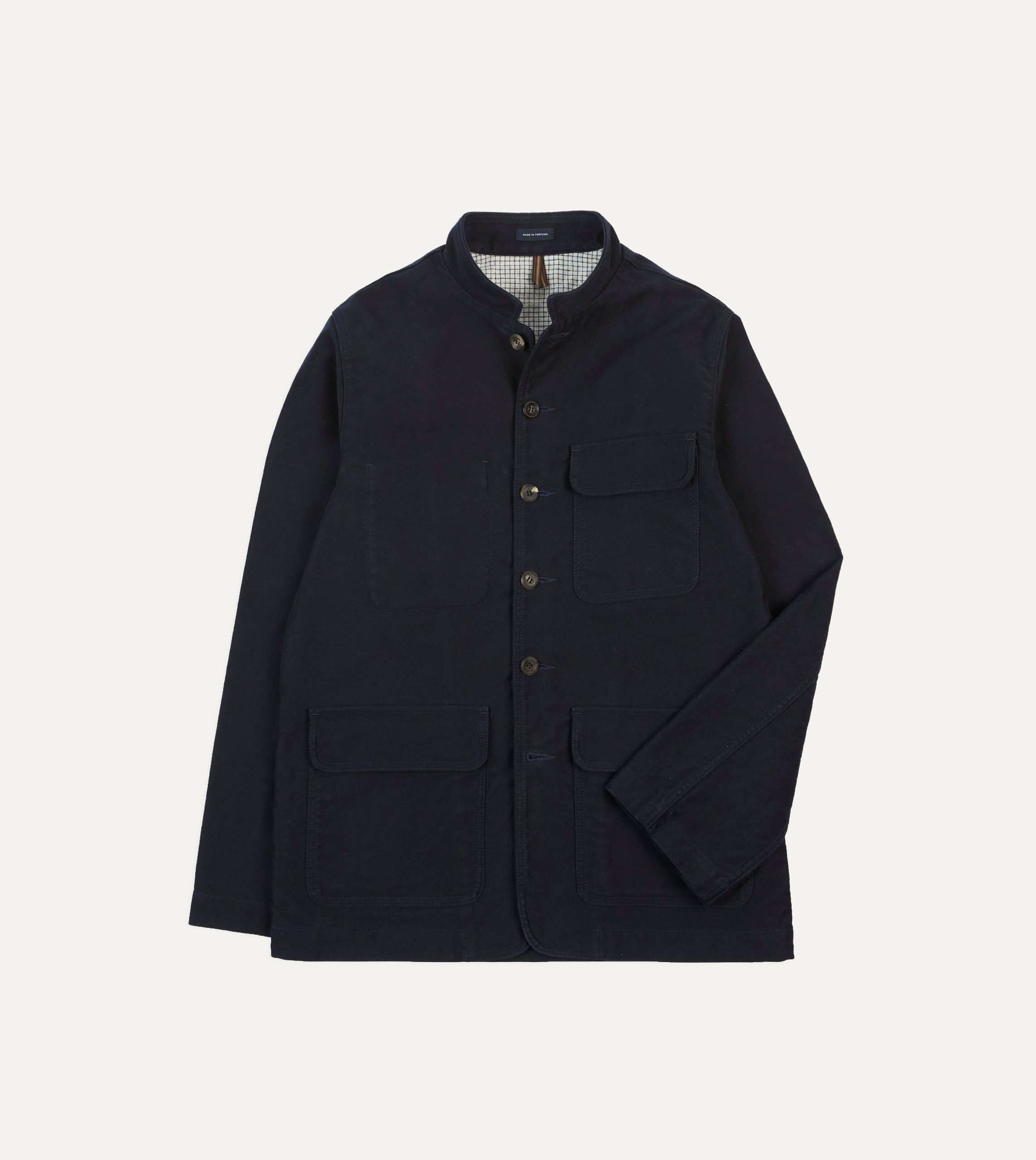 Navy Moleskin Foresti??re Jacket