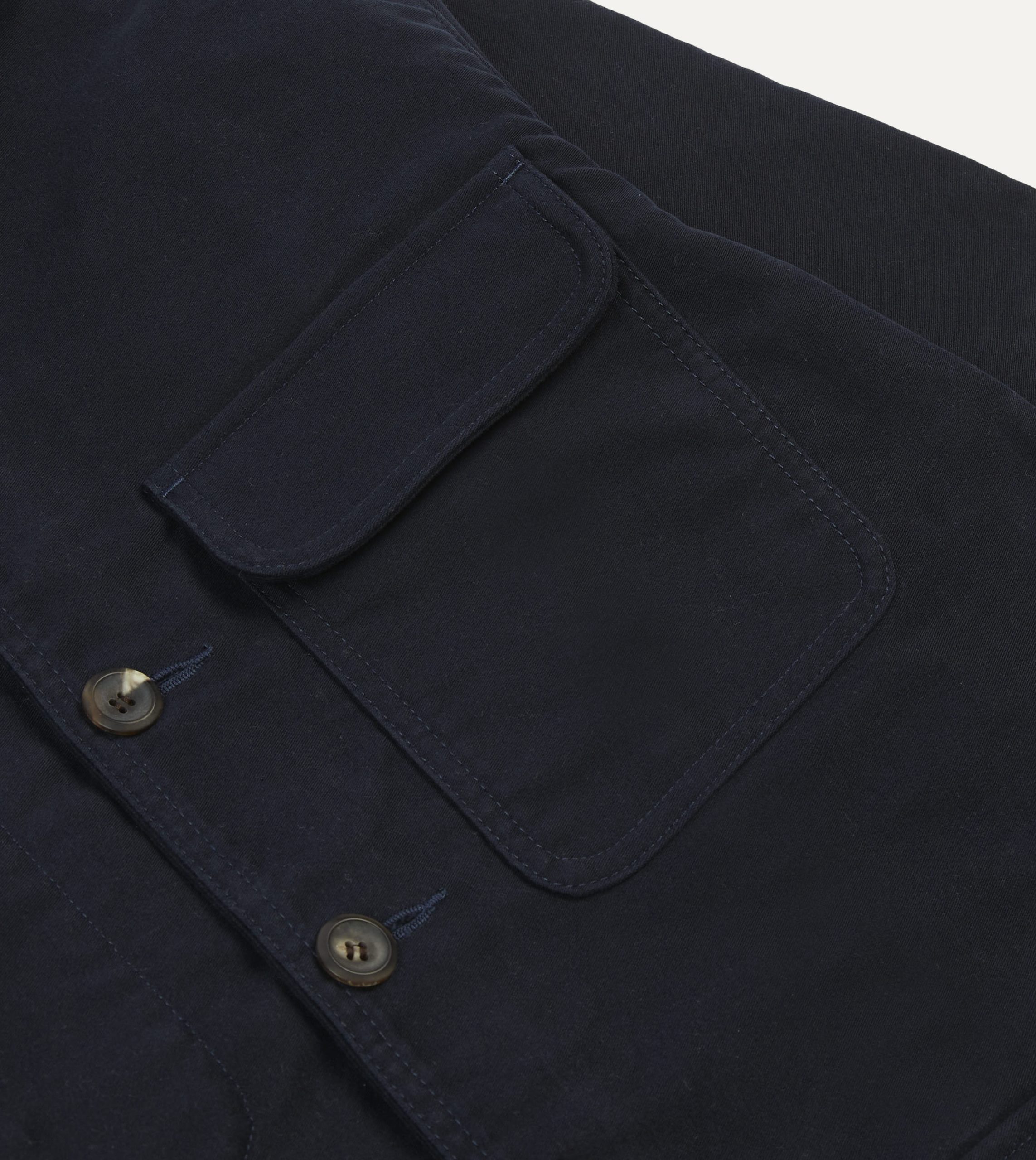 Navy Moleskin Foresti??re Jacket - Image 4