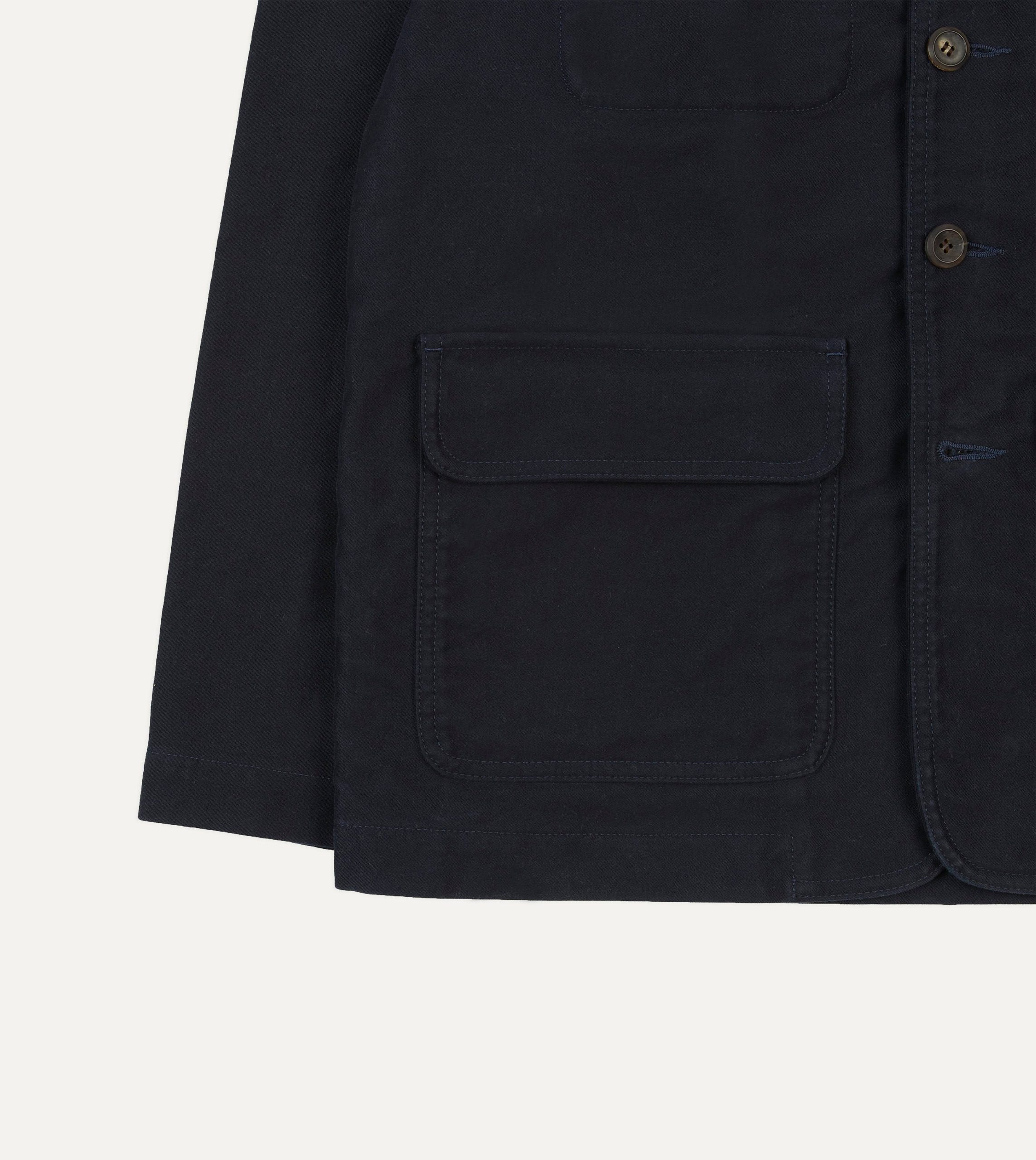 Navy Moleskin Foresti??re Jacket - Image 6