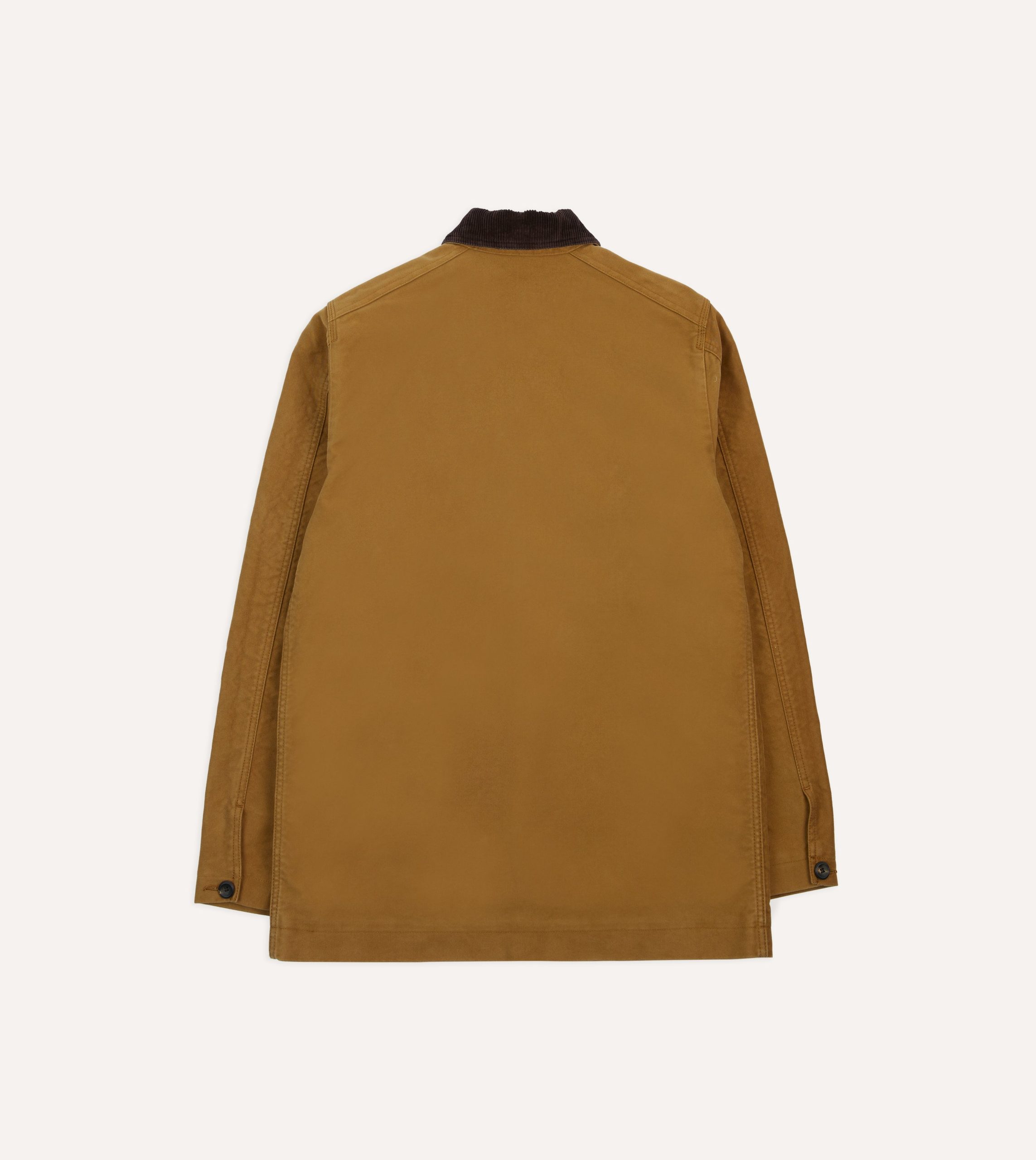 Tobacco Cotton Four-Pocket Chore Jacket - Image 8