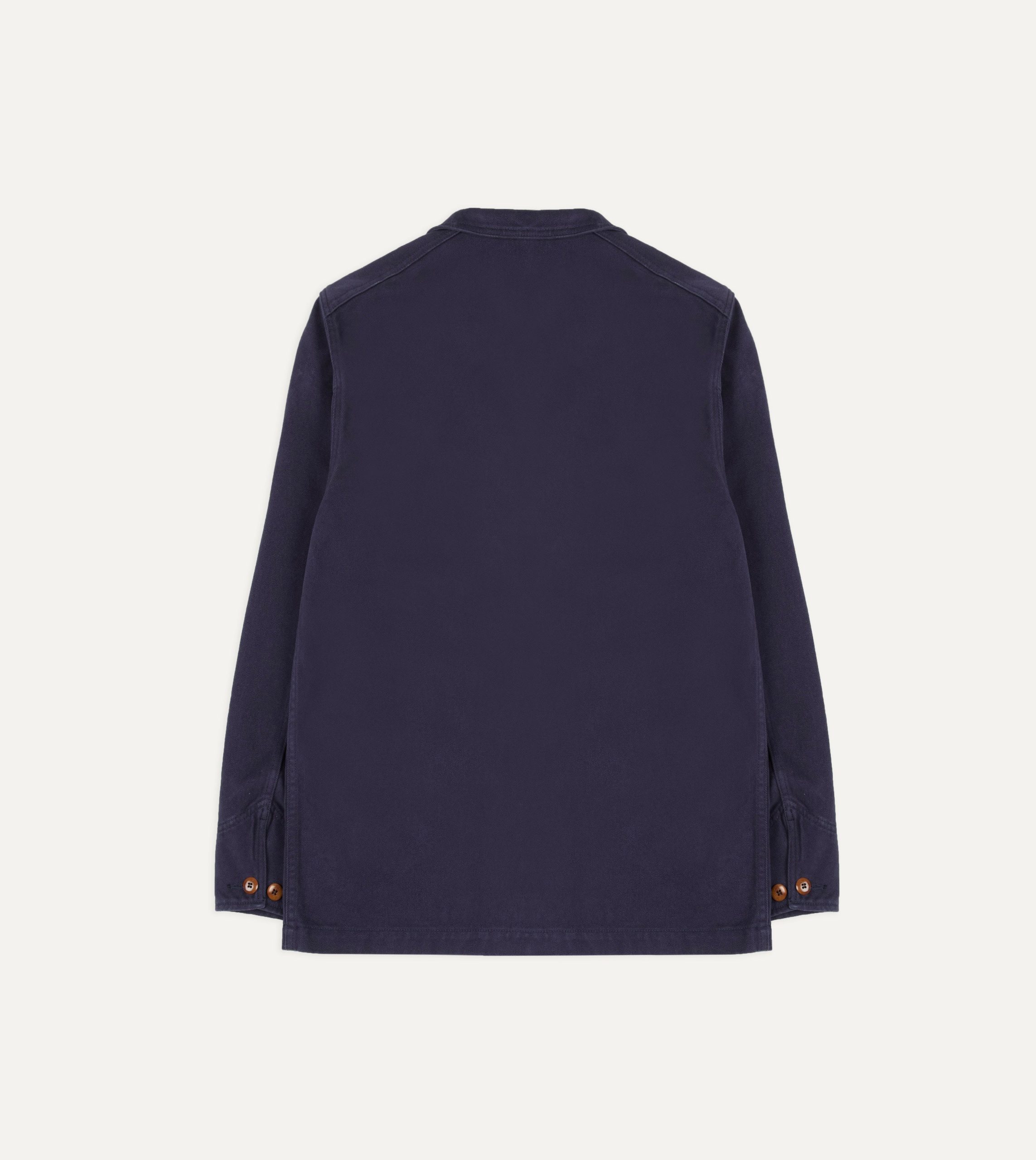 Navy Cotton Canvas Utility Blazer - Image 10