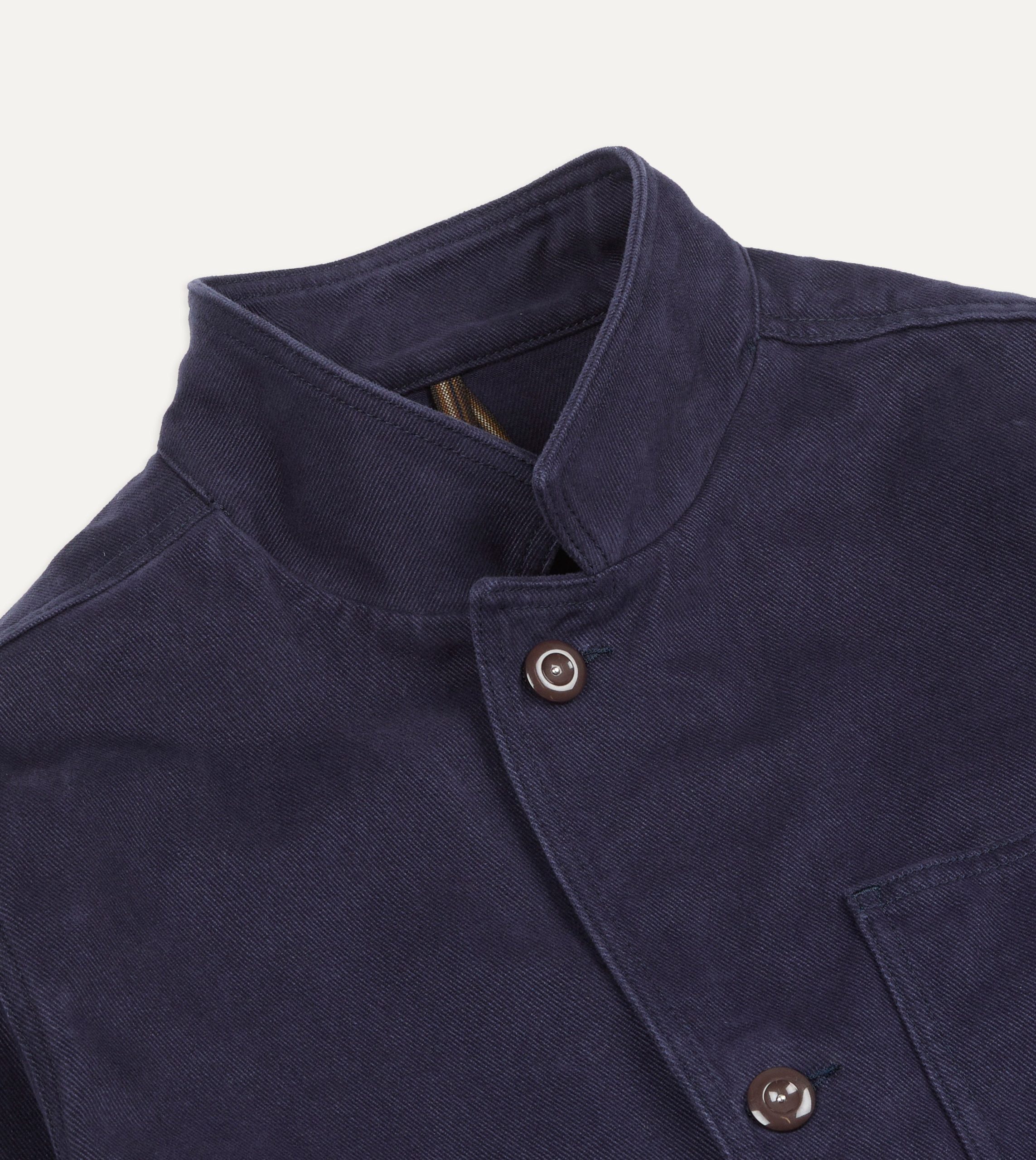 Navy Cotton Canvas Utility Blazer - Image 4