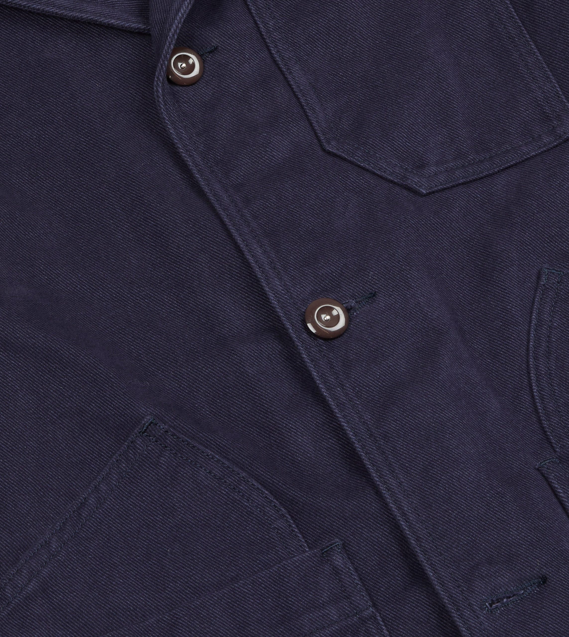 Navy Cotton Canvas Utility Blazer - Image 6