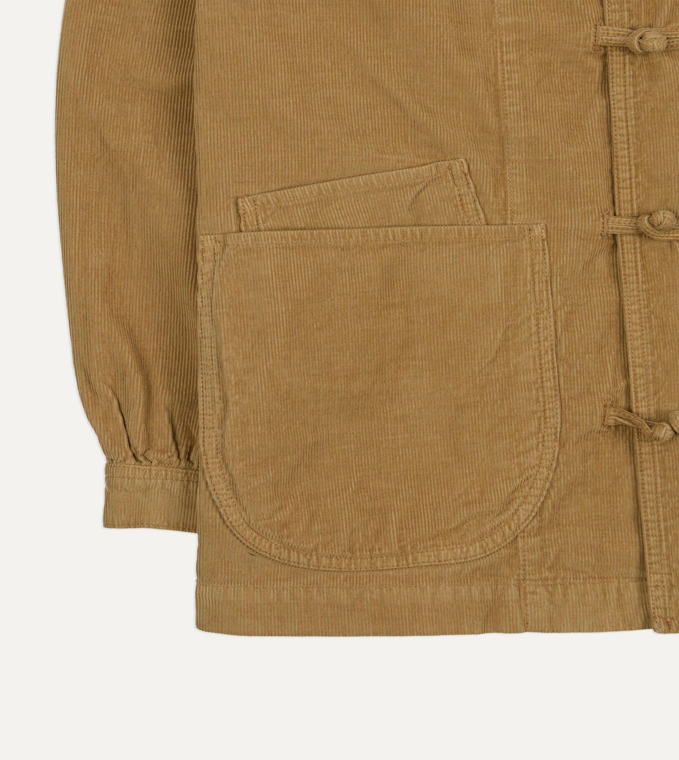 Sand Cotton Corduroy Artist Chore Jacket - Image 8